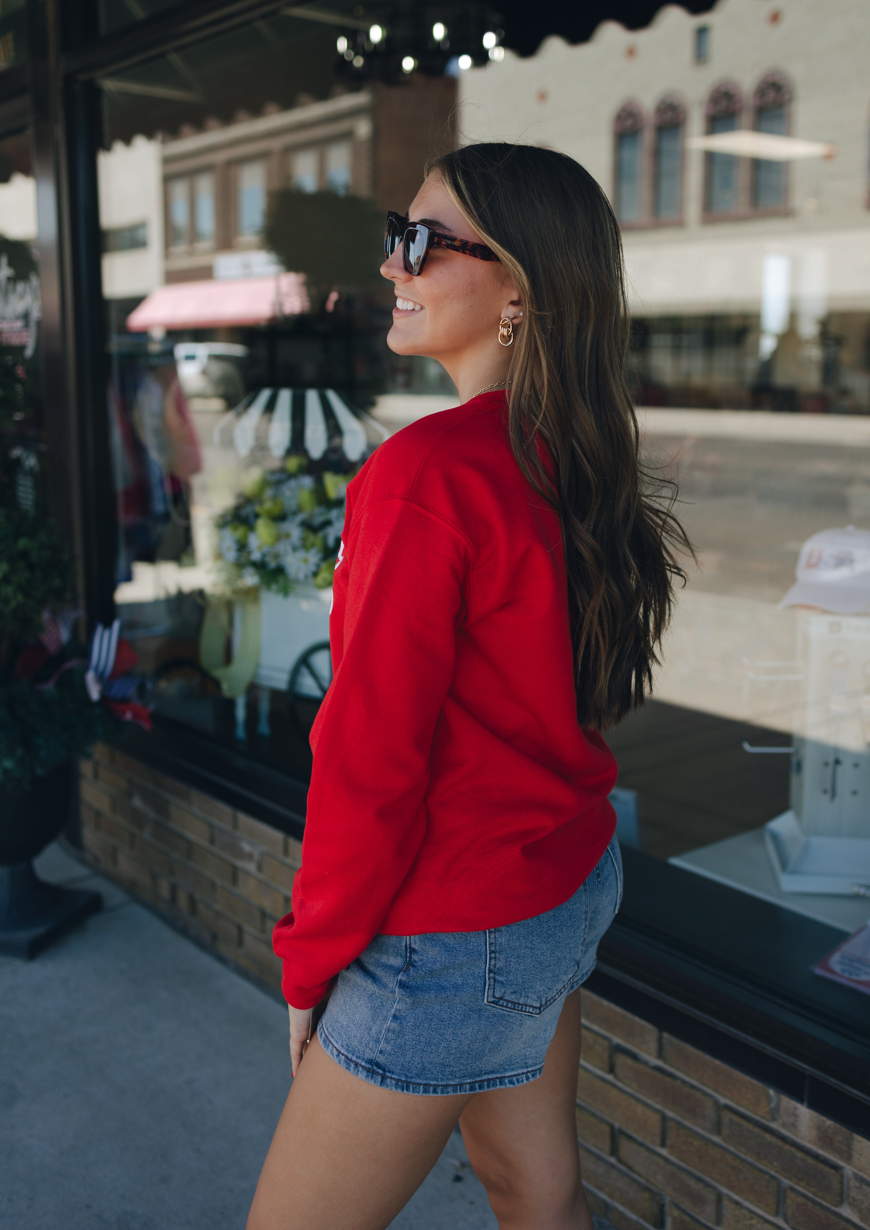 Nebraska Huskers Puff Crewneck