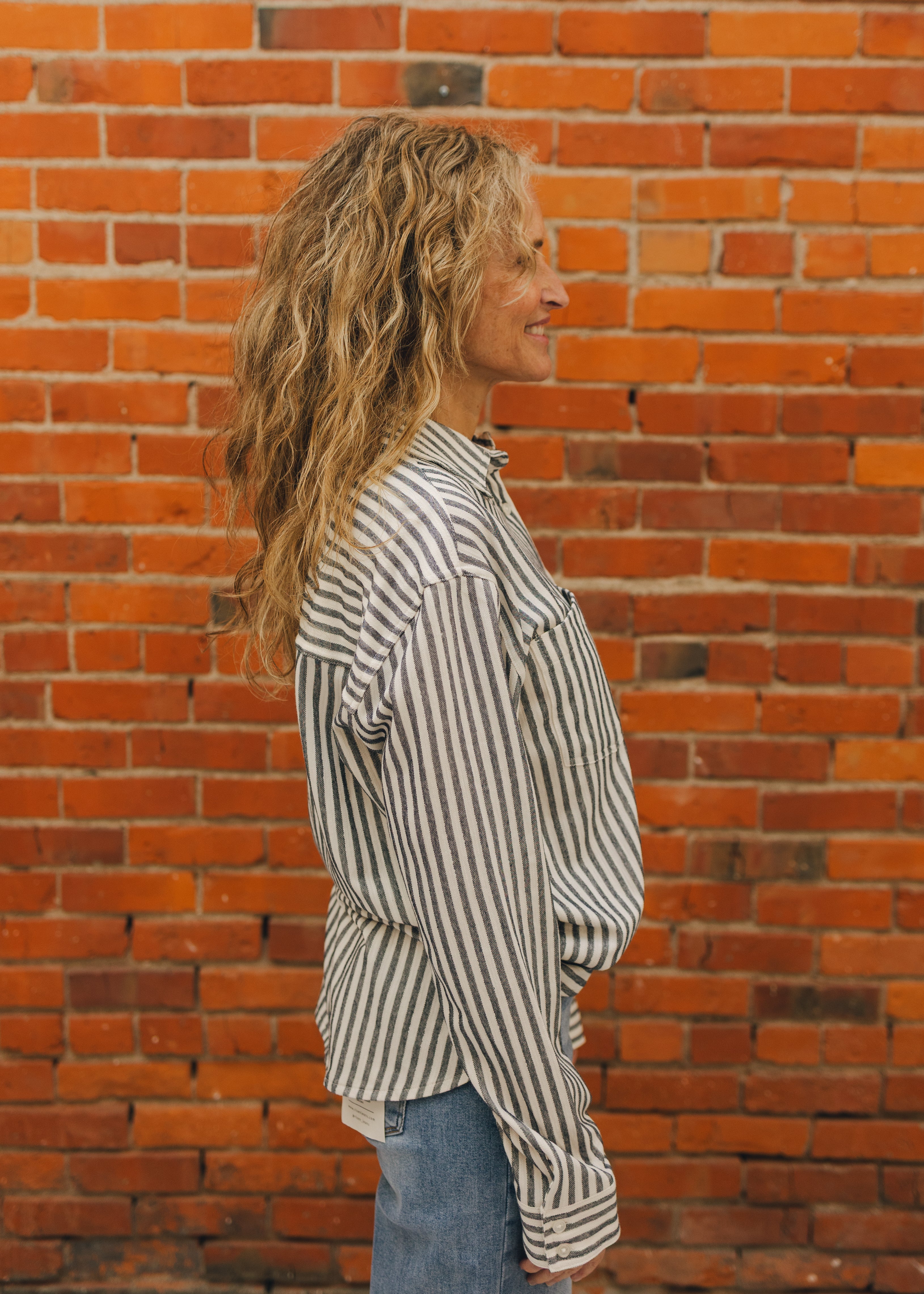 Z Supply Reese Button Up Stripe Top