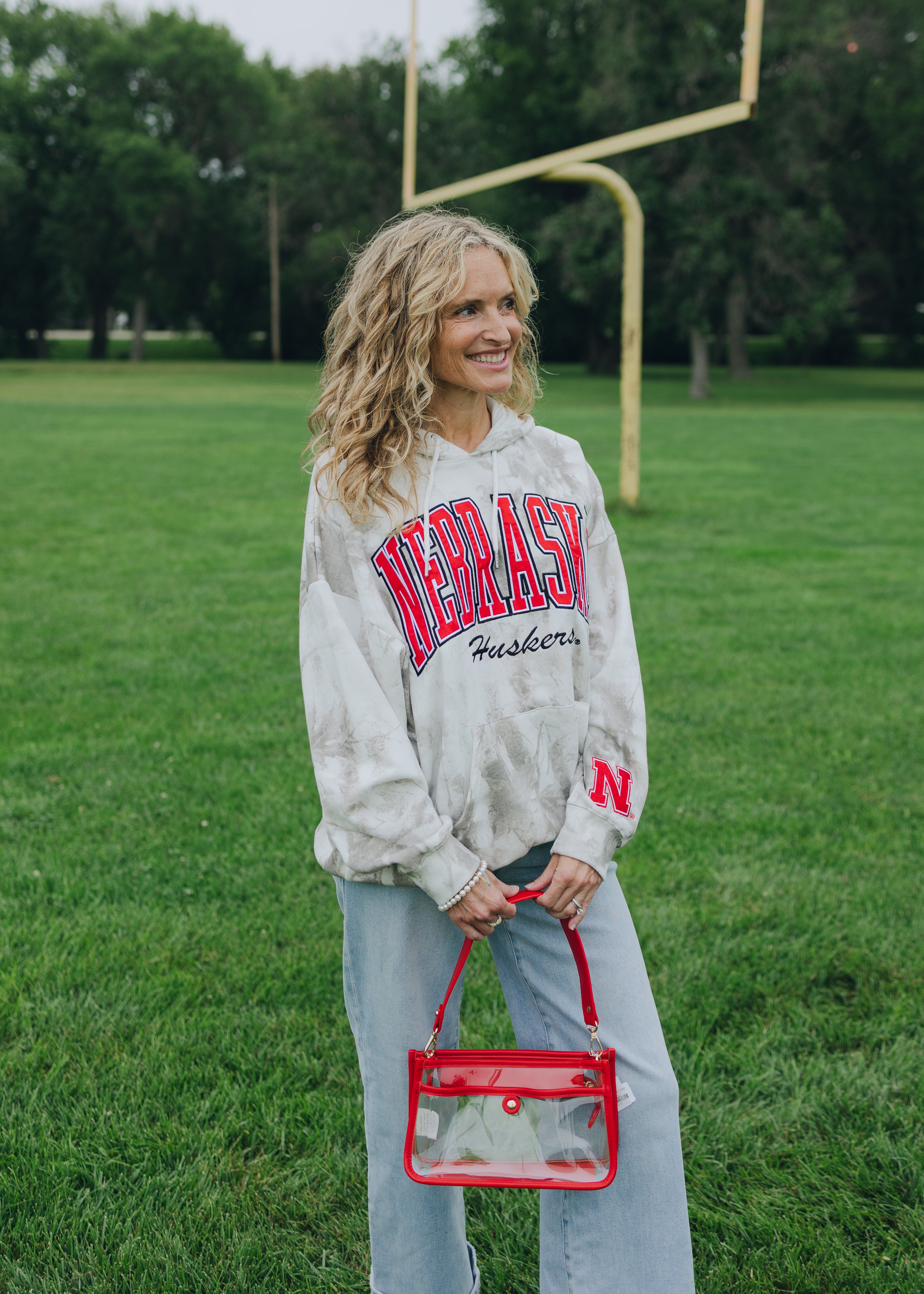 Nebraska White Camo Hoodie