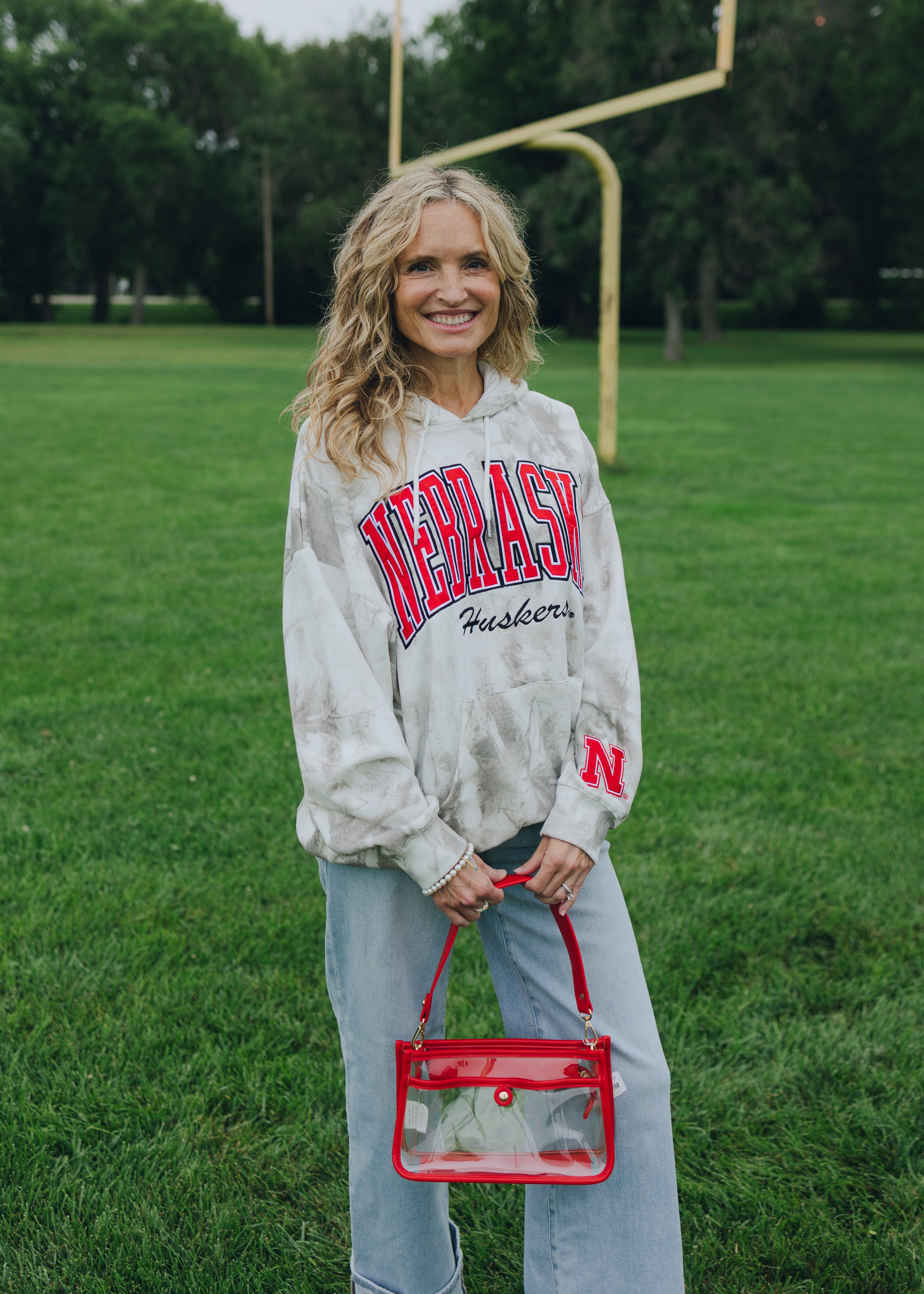 Nebraska White Camo Hoodie