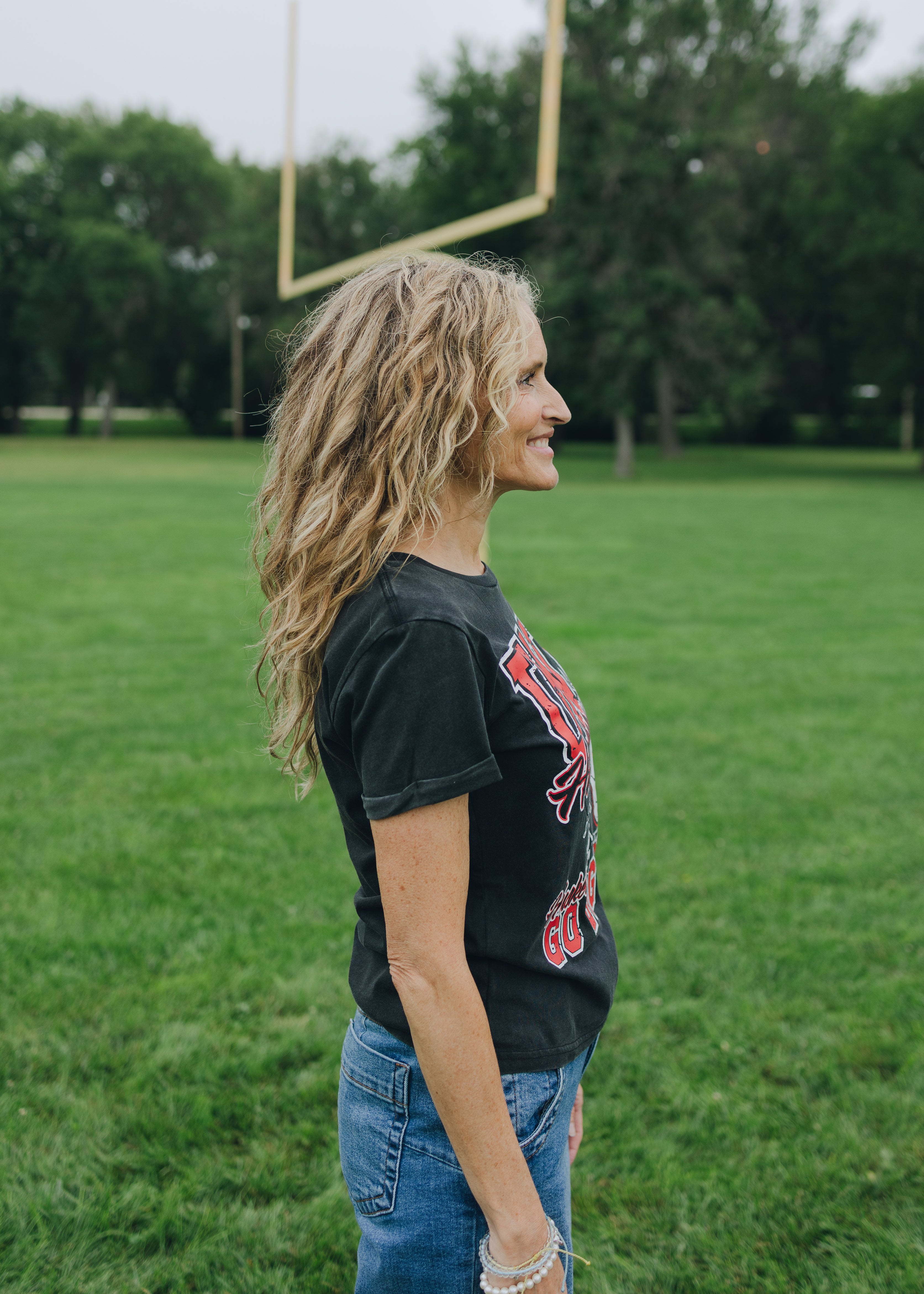 Nebraska Greene Volleyball Cuff Tee