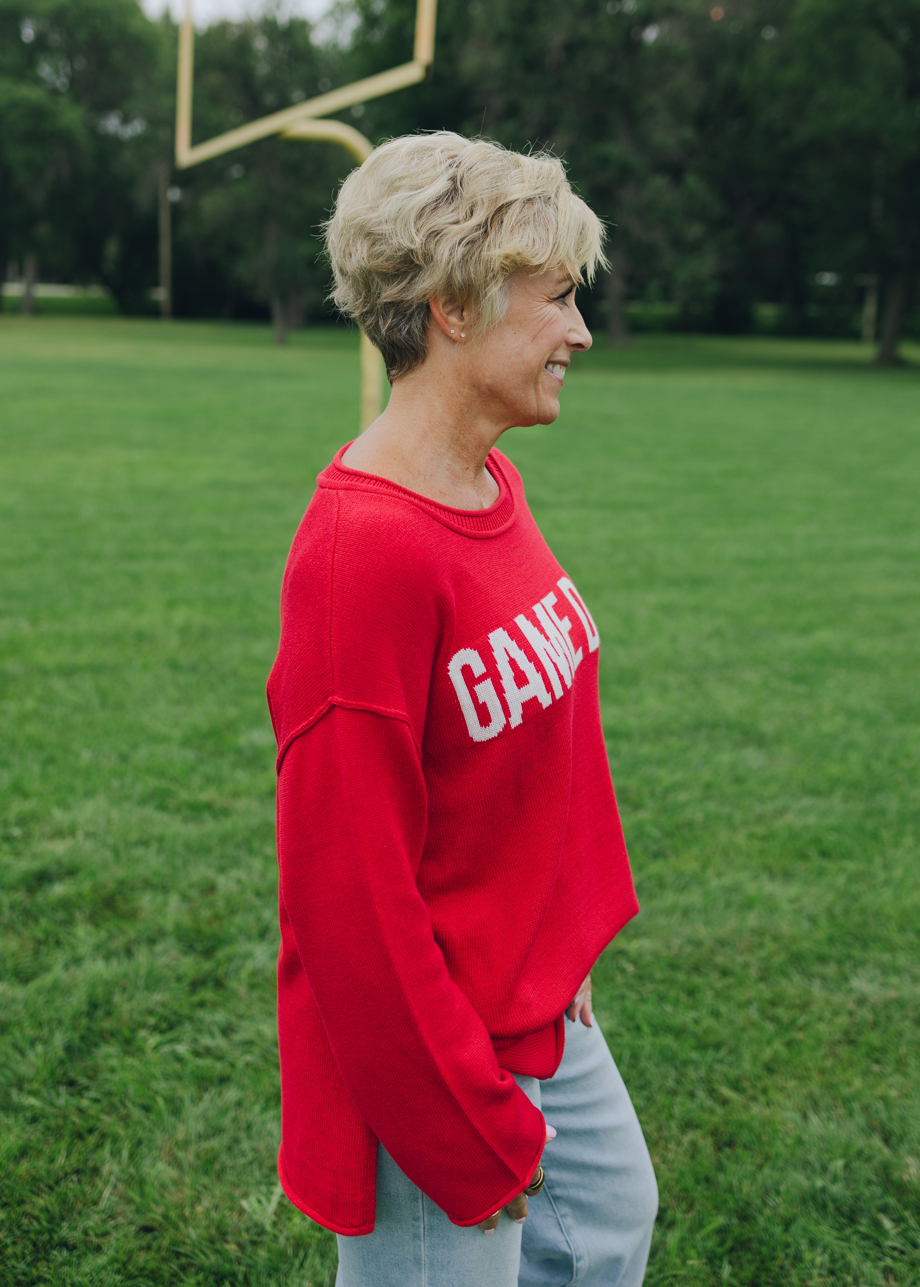 Game Day Graphic Knit Sweater