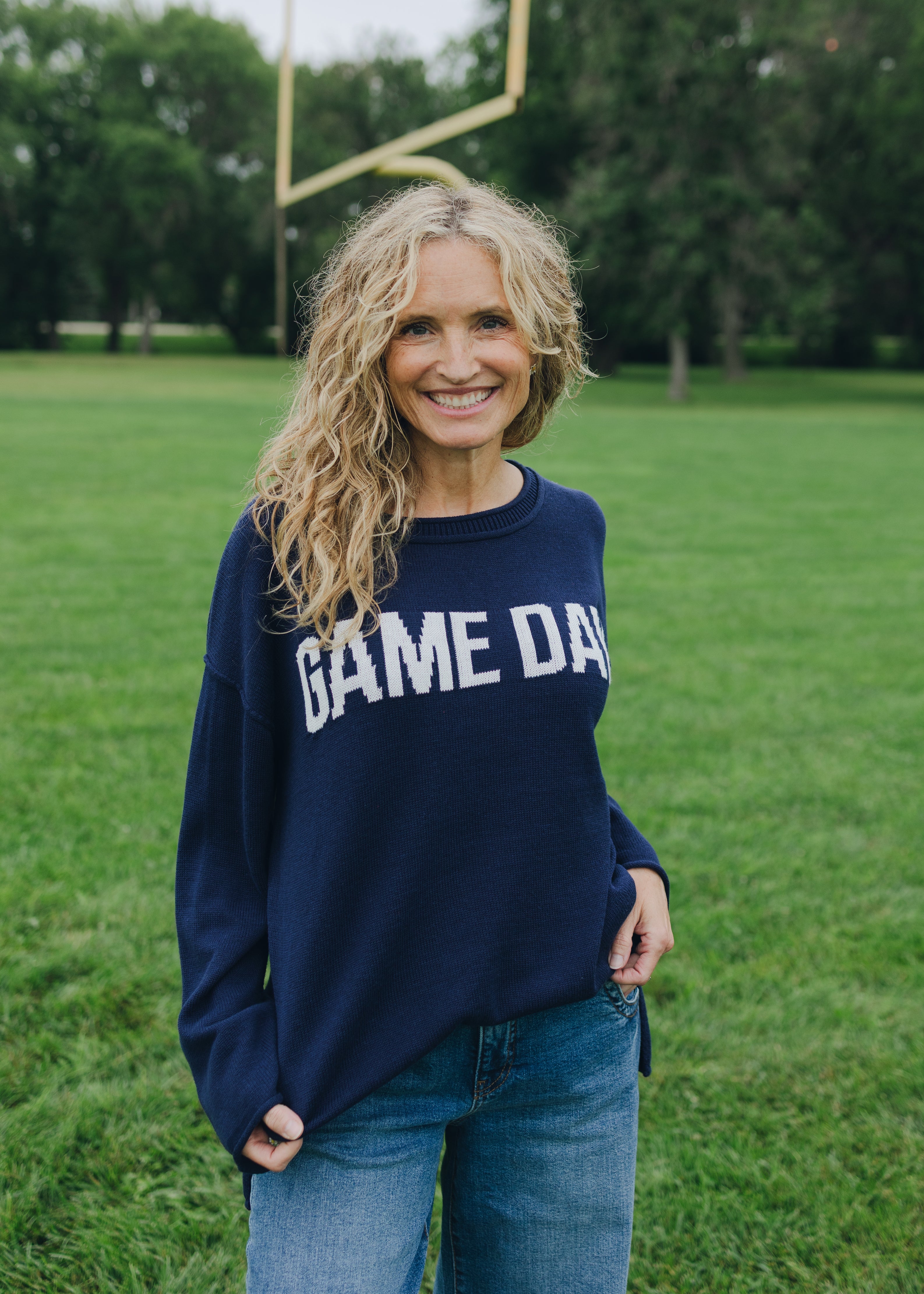 Game Day Graphic Knit Sweater
