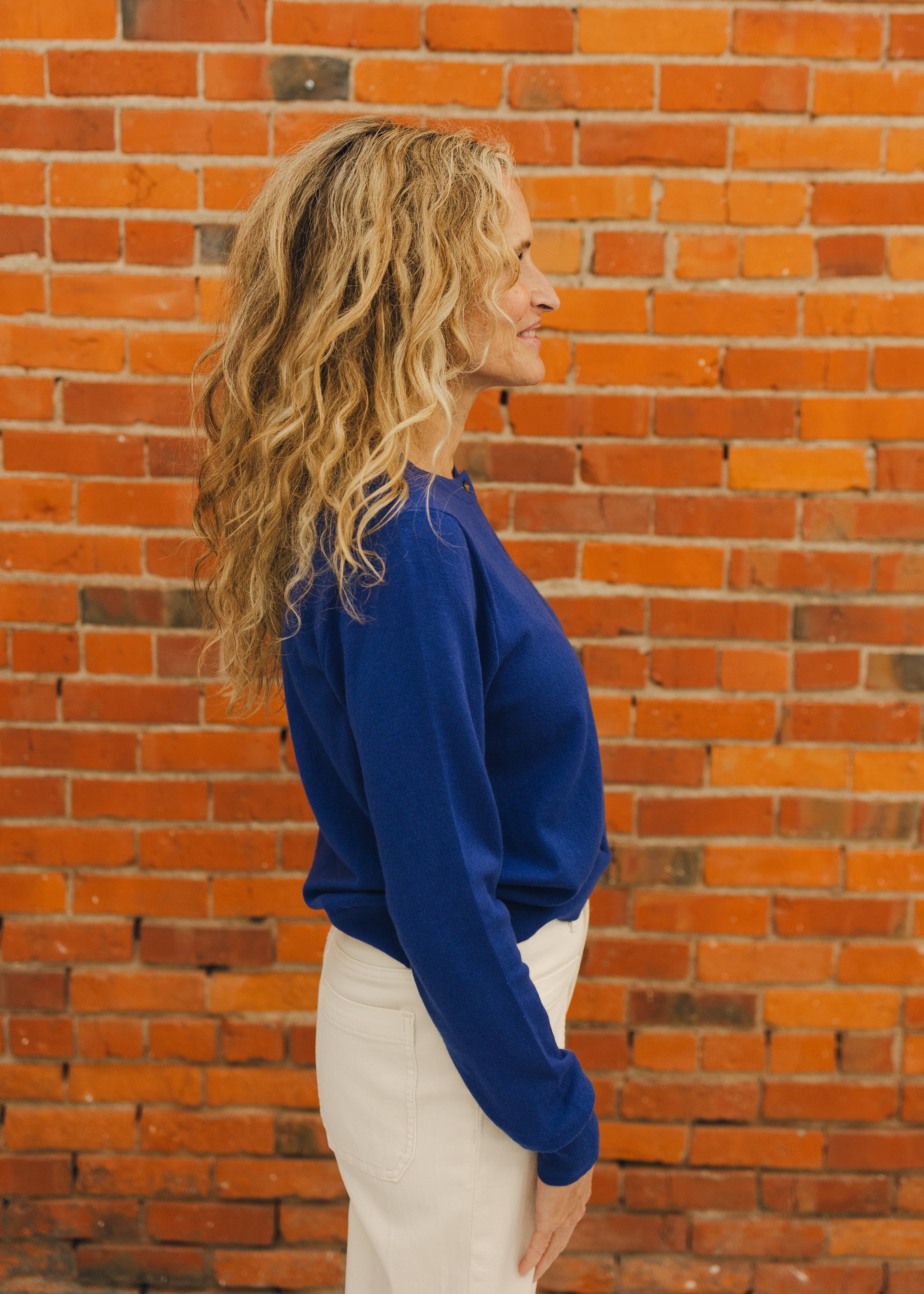 Basic Crew Neck Cardigan