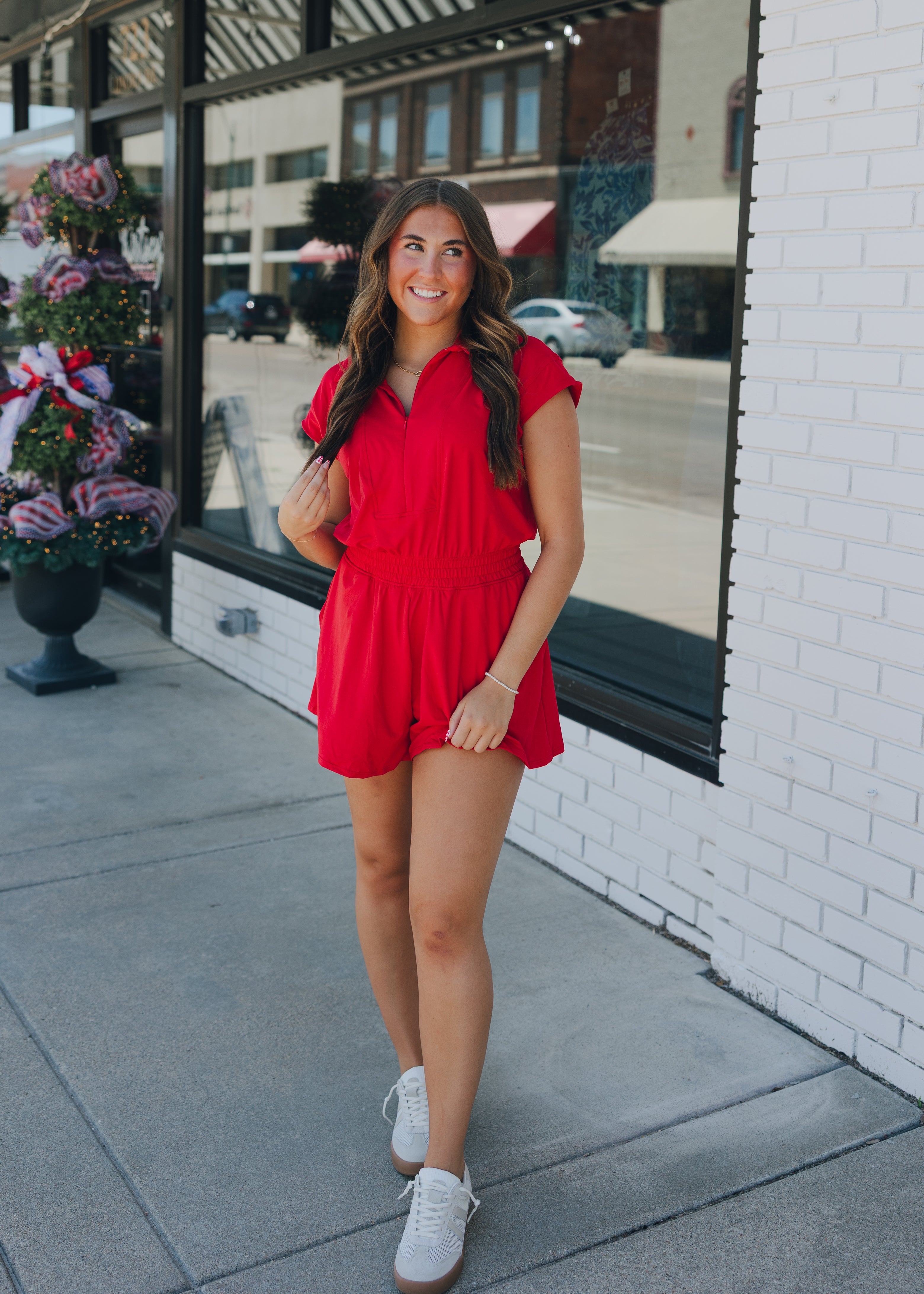 Butter Soft Collar Tennis Romper