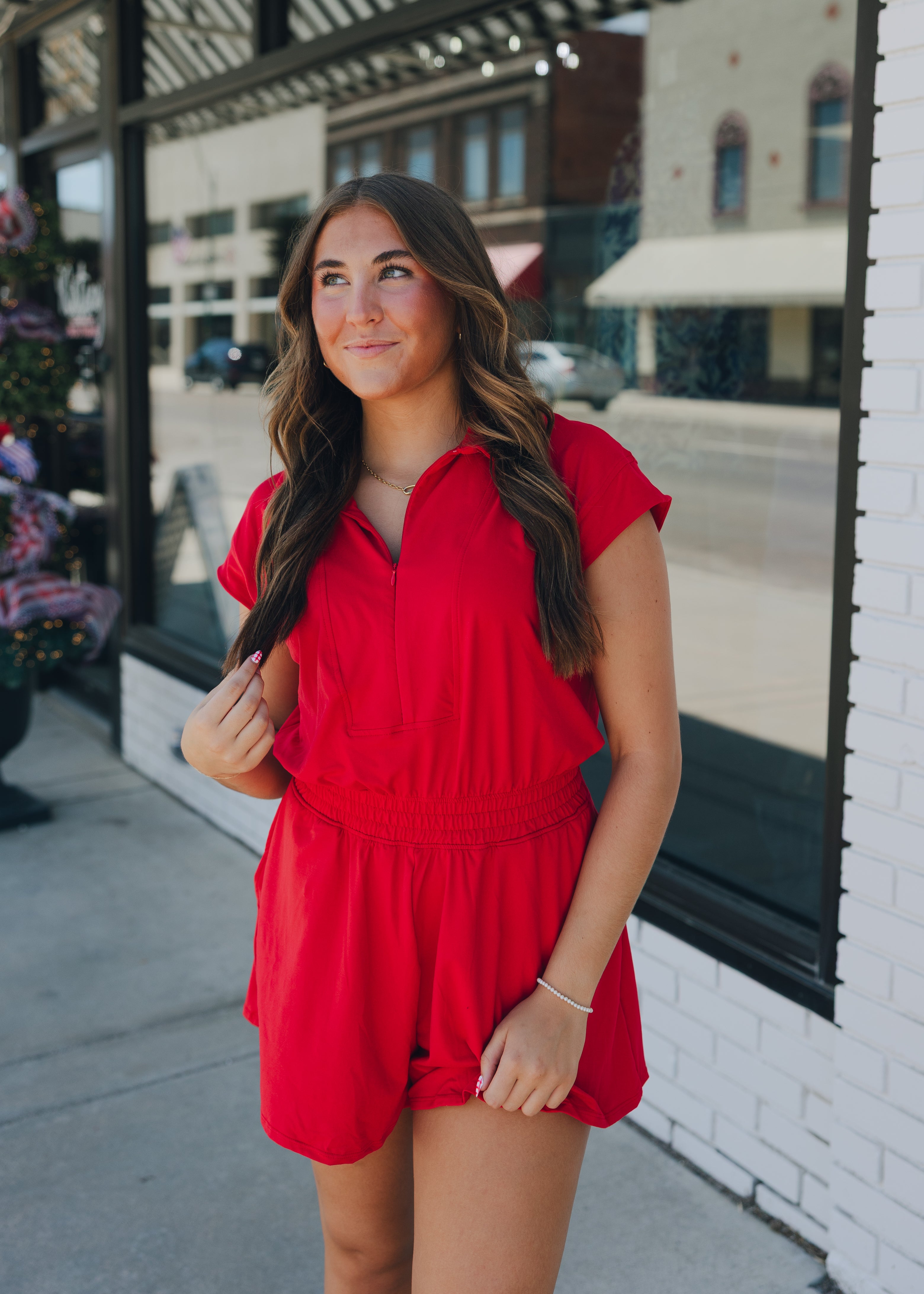 Butter Soft Collar Tennis Romper
