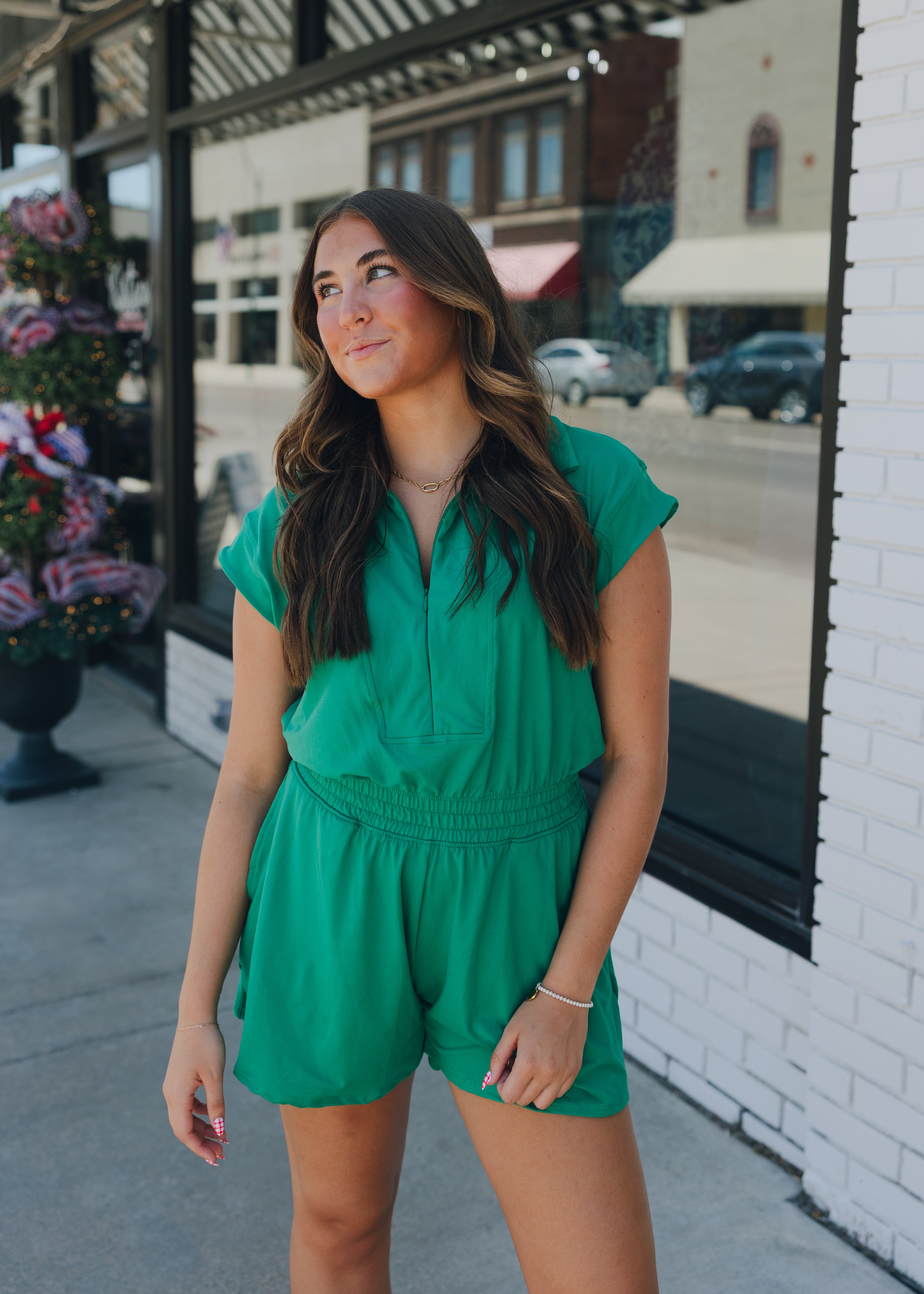 Butter Soft Collar Tennis Romper