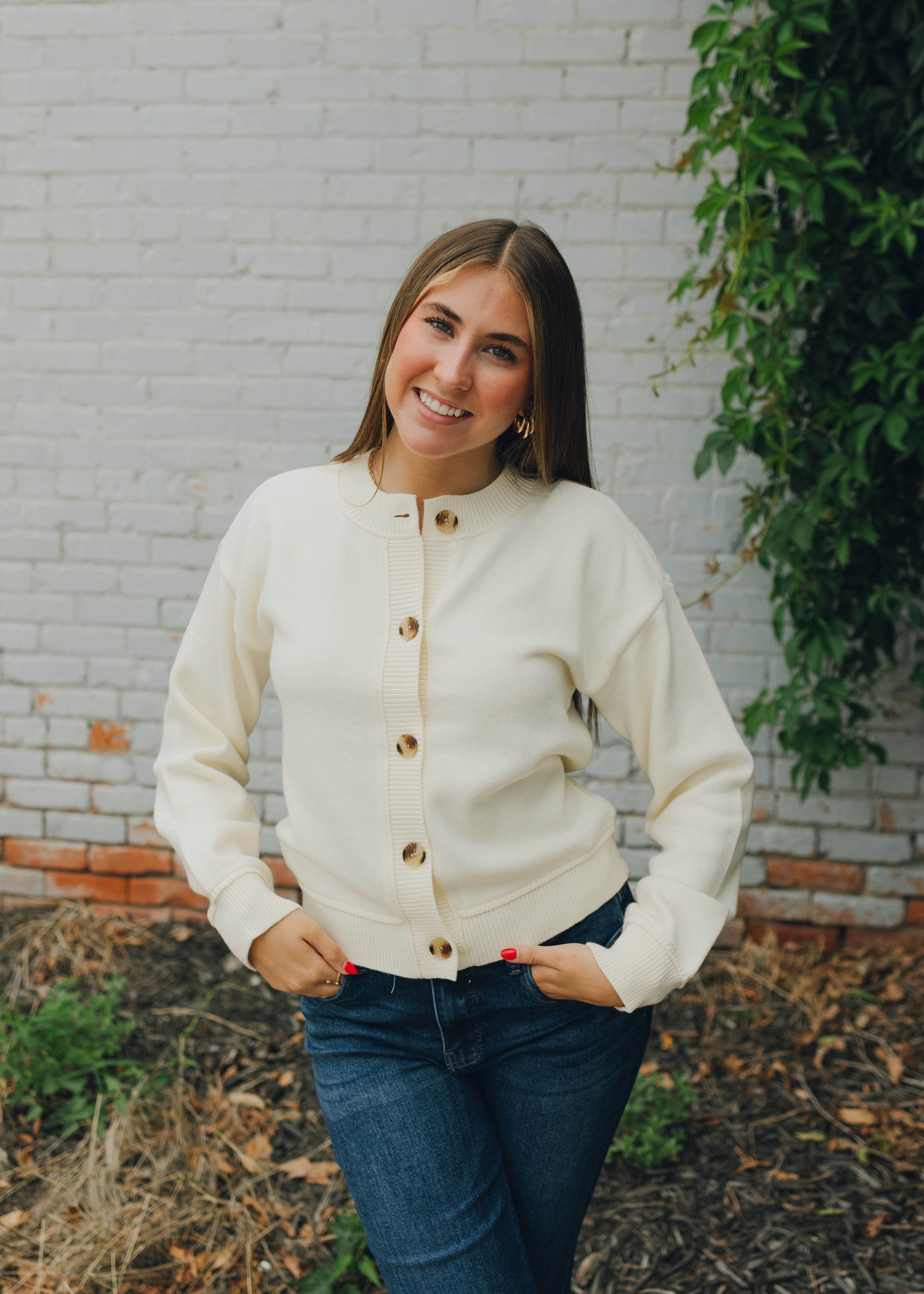 Thread & Supply Eliza Cardigan - Ivory