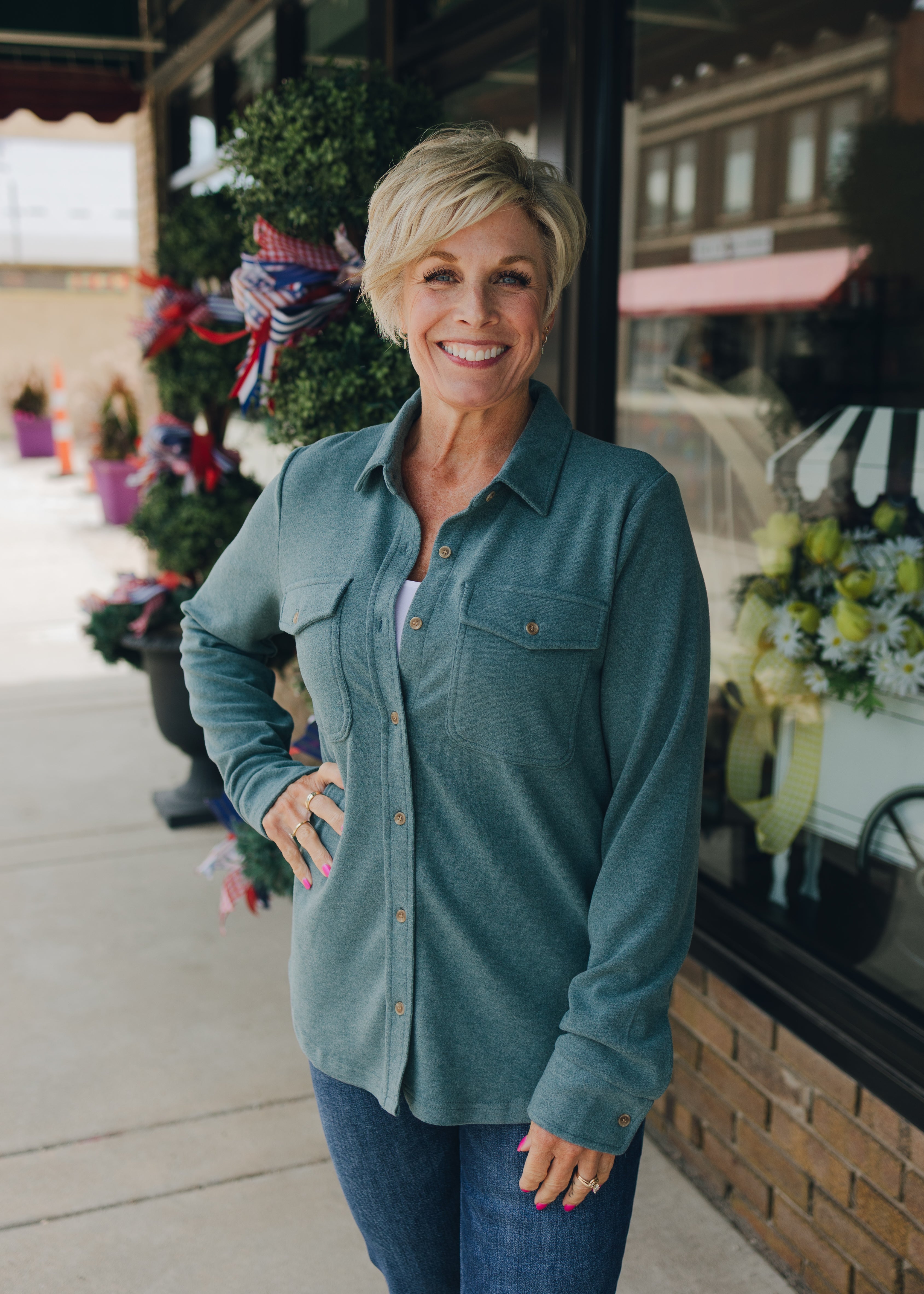 Thread & Supply Cassian Shirt - Spruce Heather