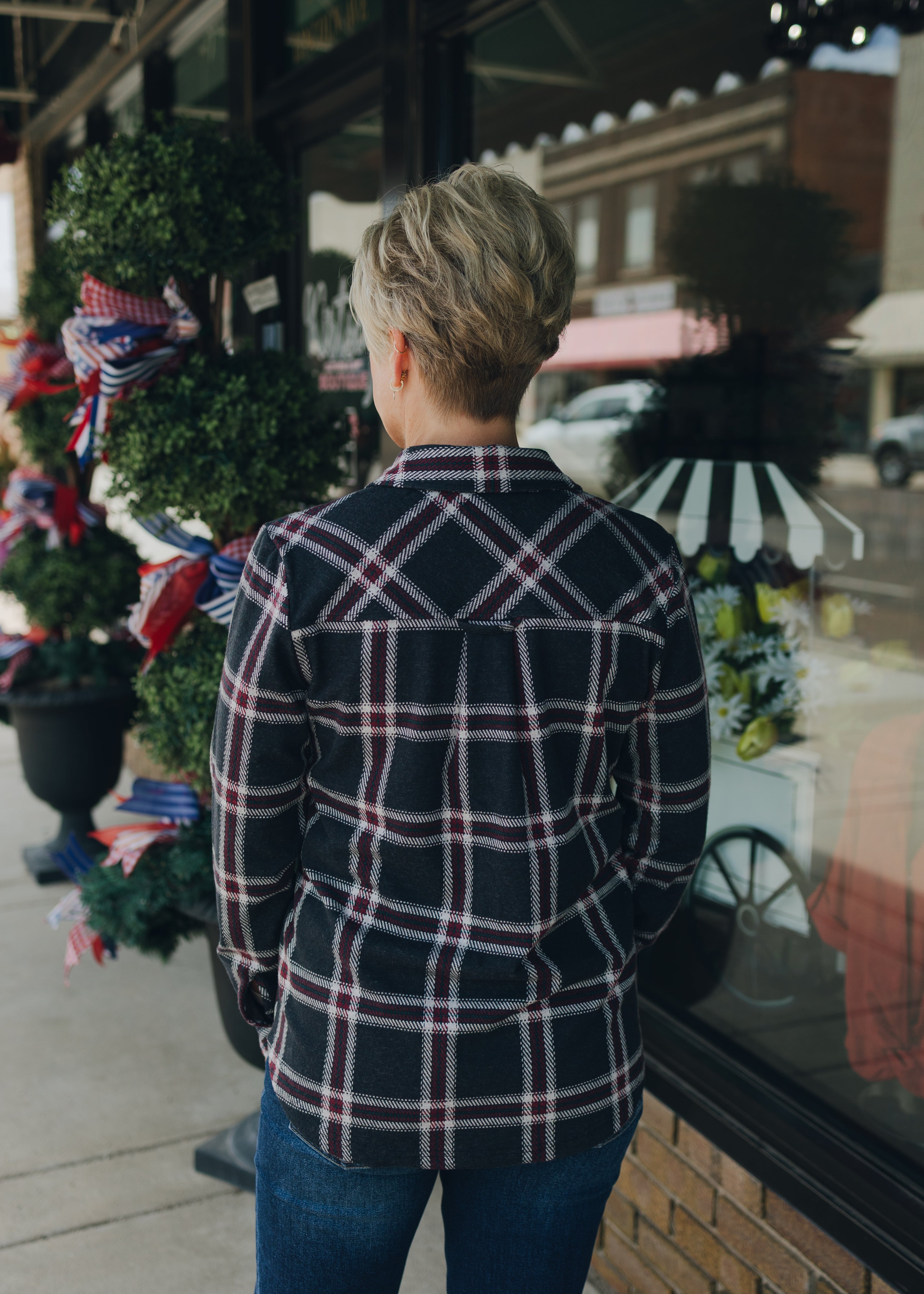 Thread & Supply Cassian Shirt - Black Red Plaid