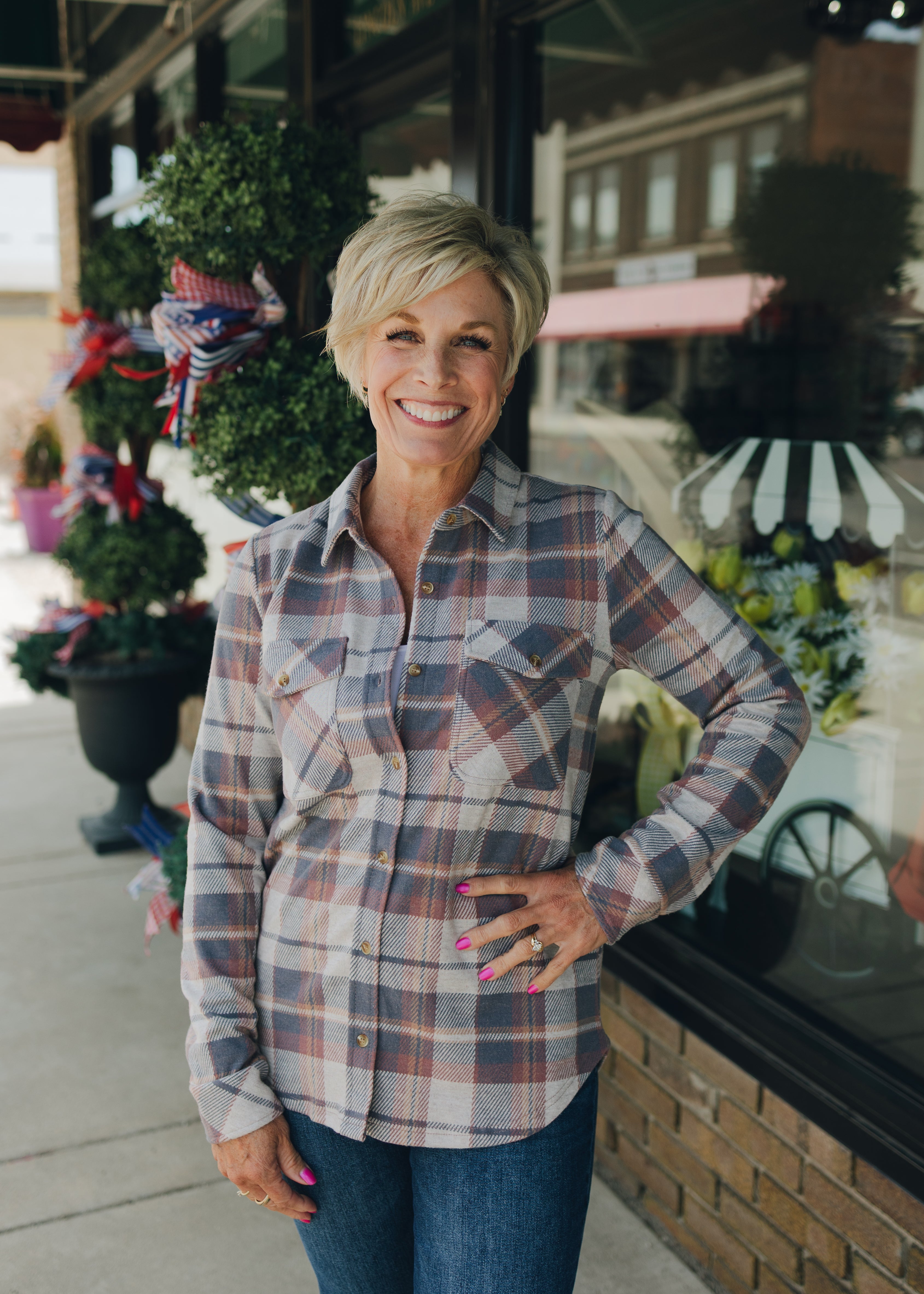 Thread & Supply Cassian Shirt - Vintage Indigo Plaid