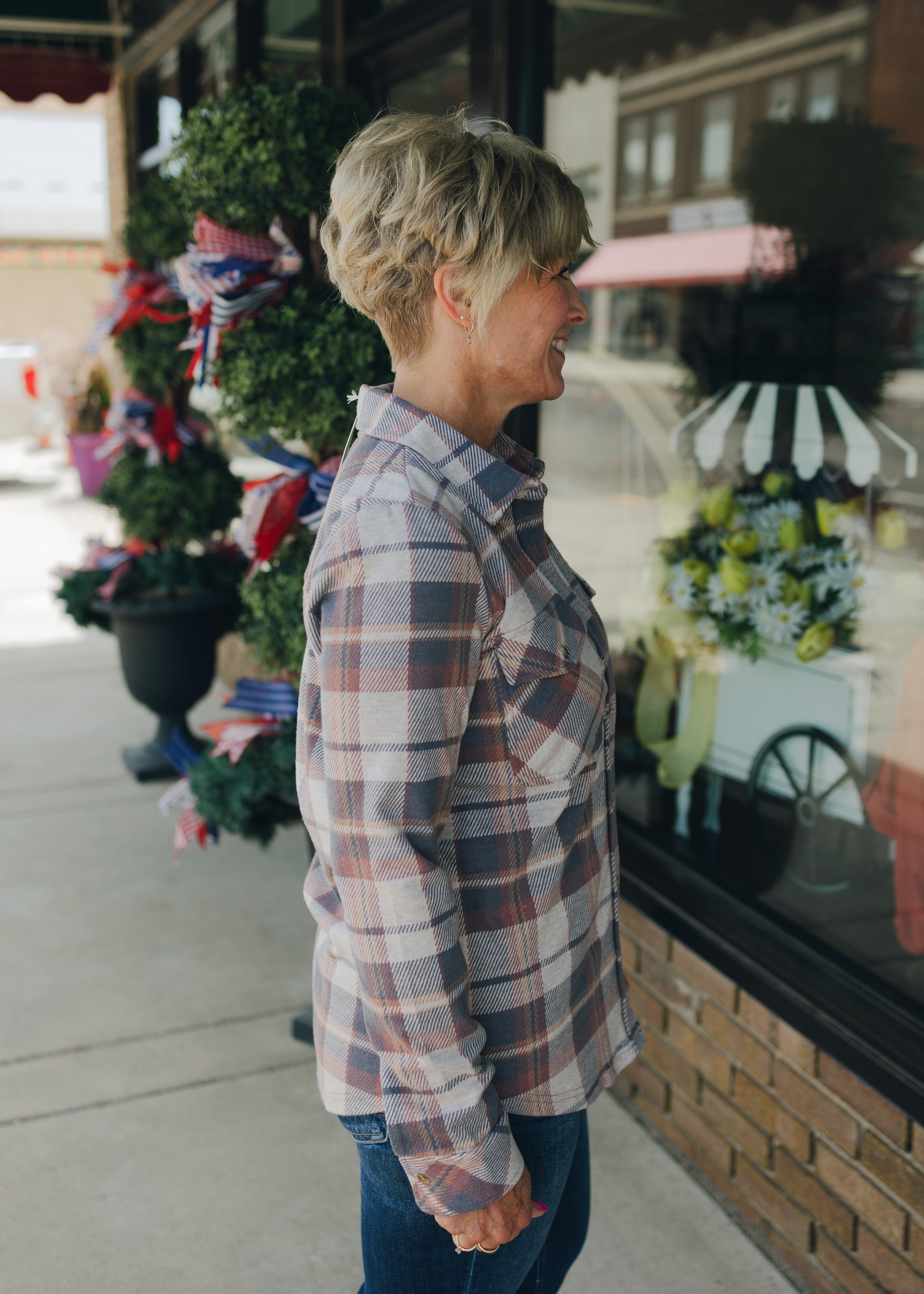 Thread & Supply Cassian Shirt - Vintage Indigo Plaid