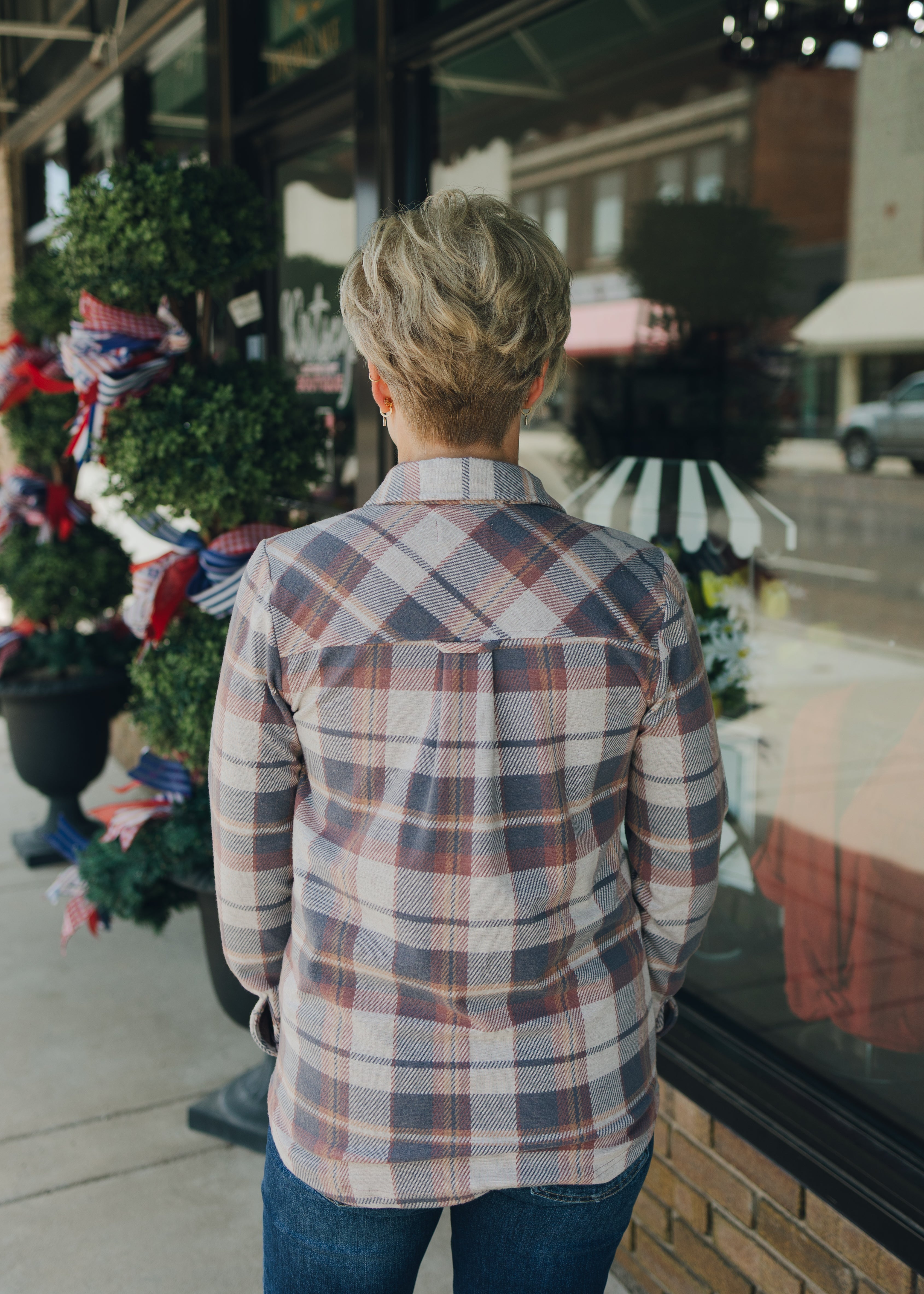 Thread & Supply Cassian Shirt - Vintage Indigo Plaid