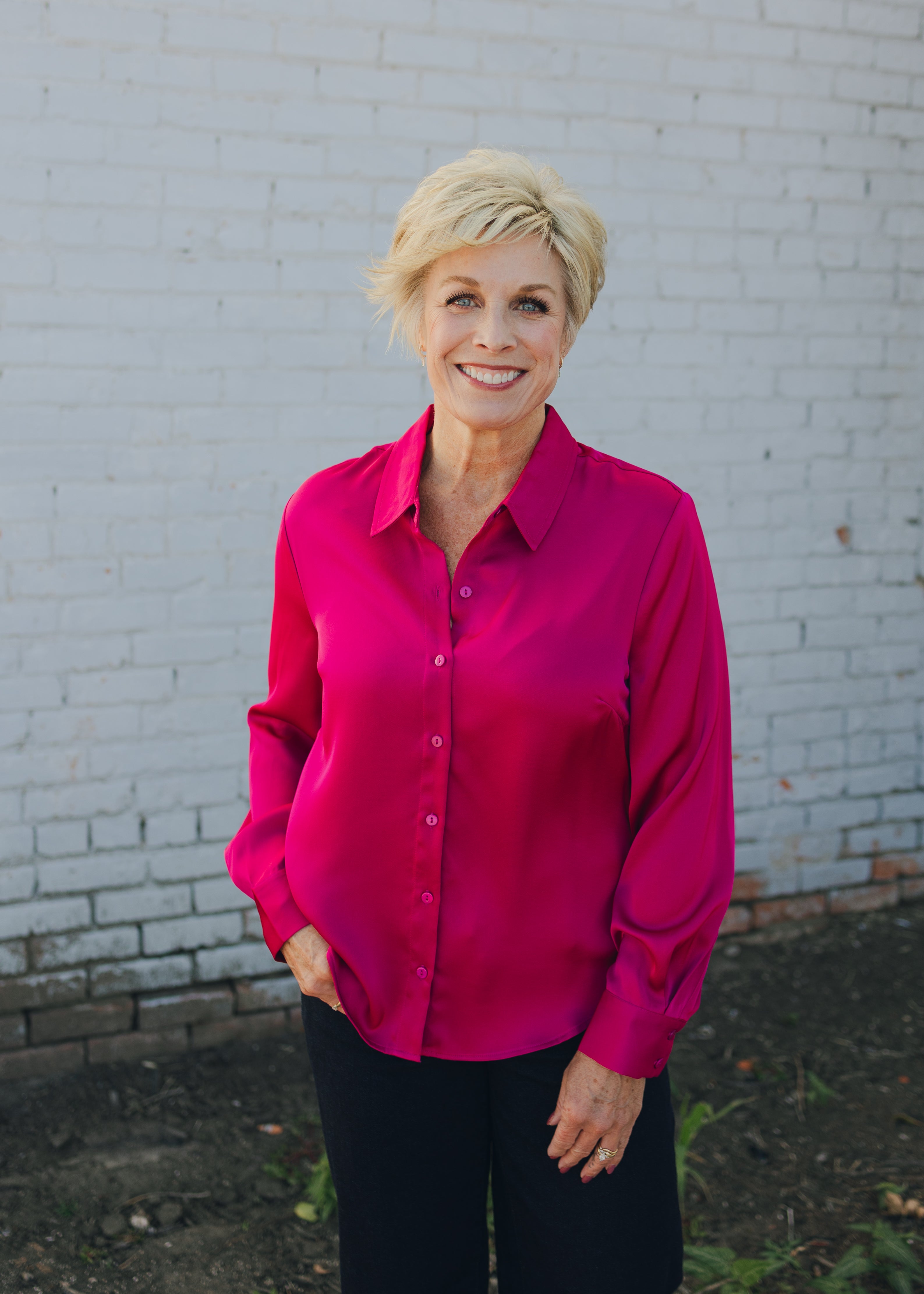 Liverpool L/S Button Front Woven Shirt