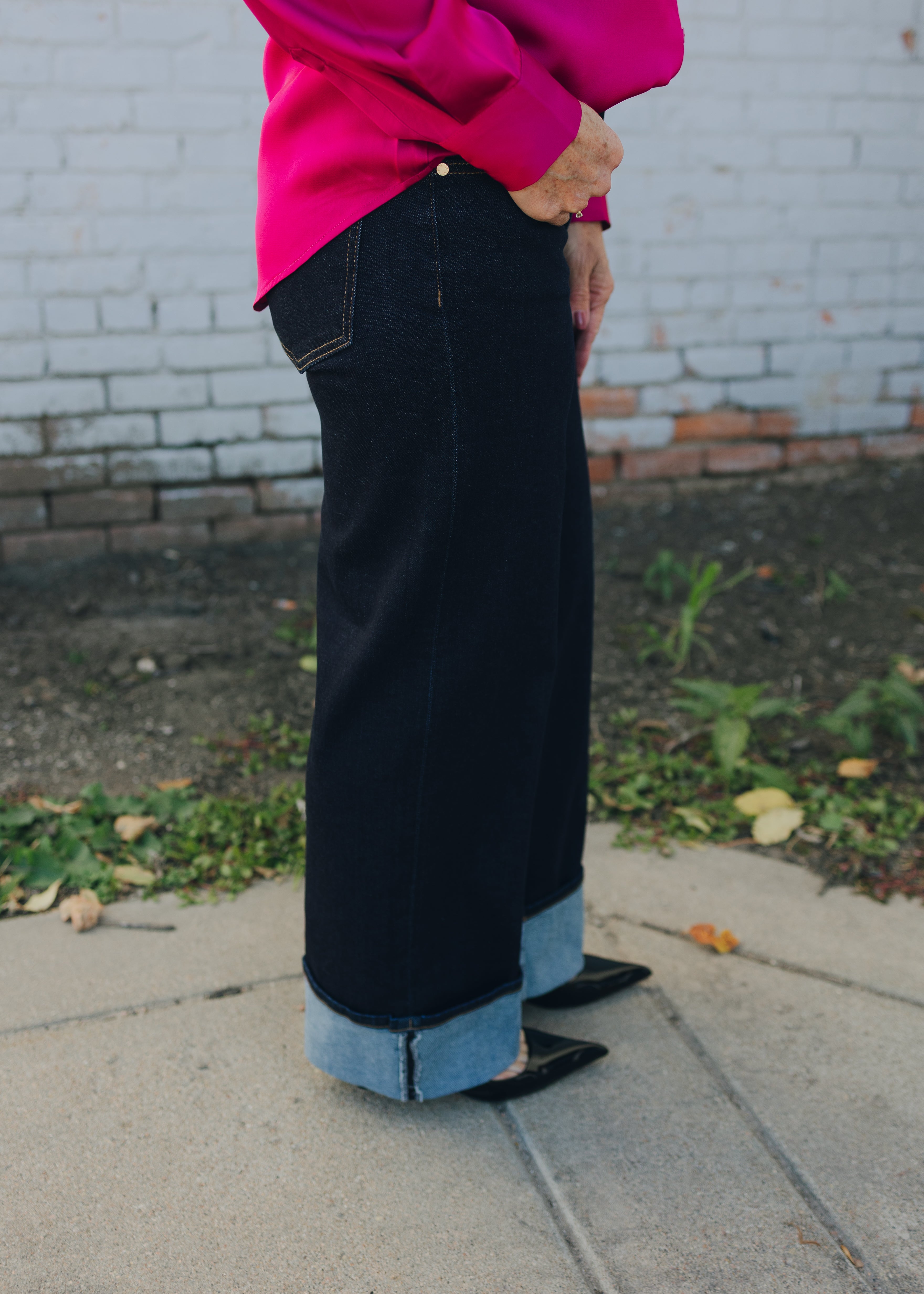 Liverpool Morgan Cuffed Wide Leg 30"