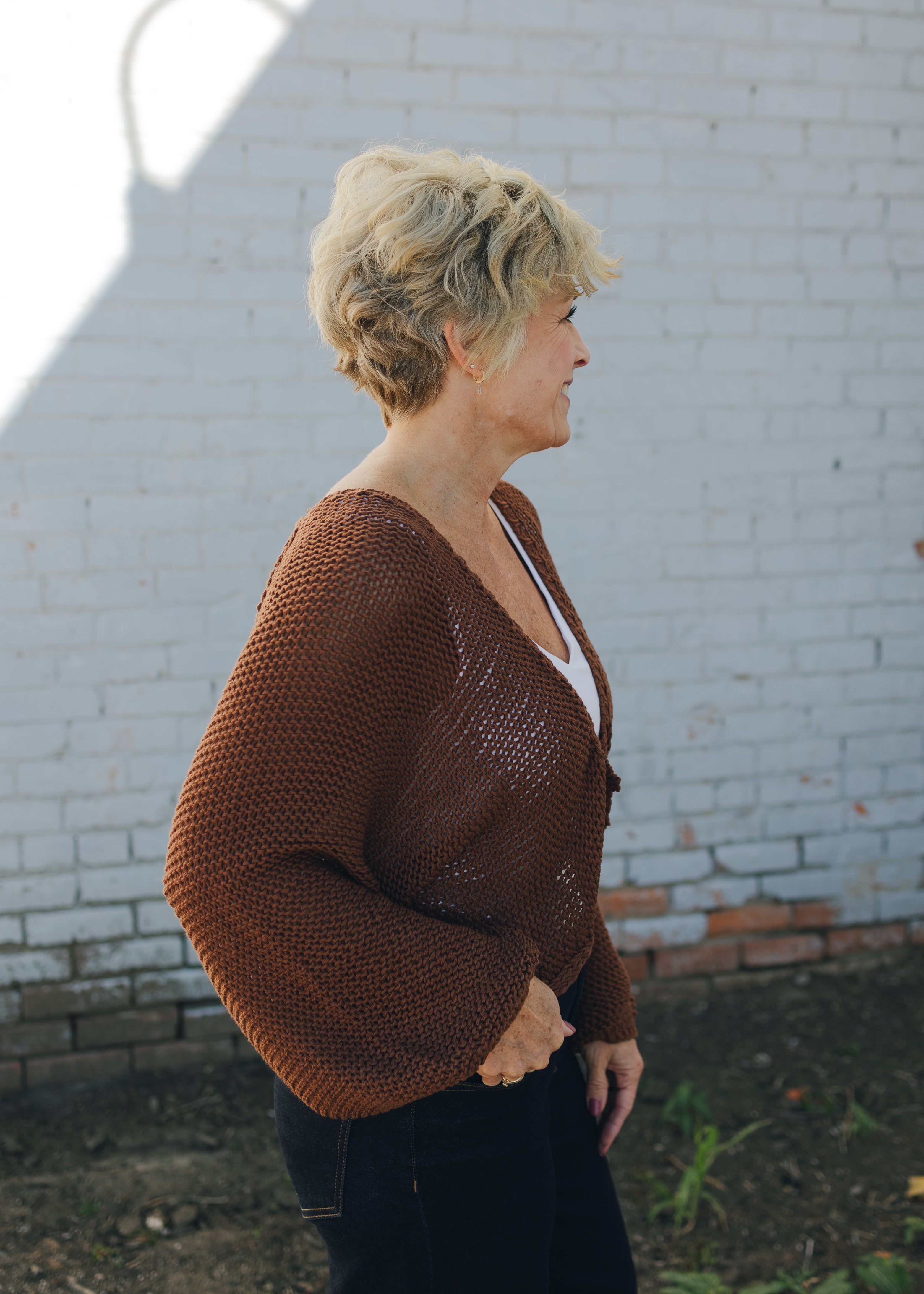 Knit Sweater Open Cardigan