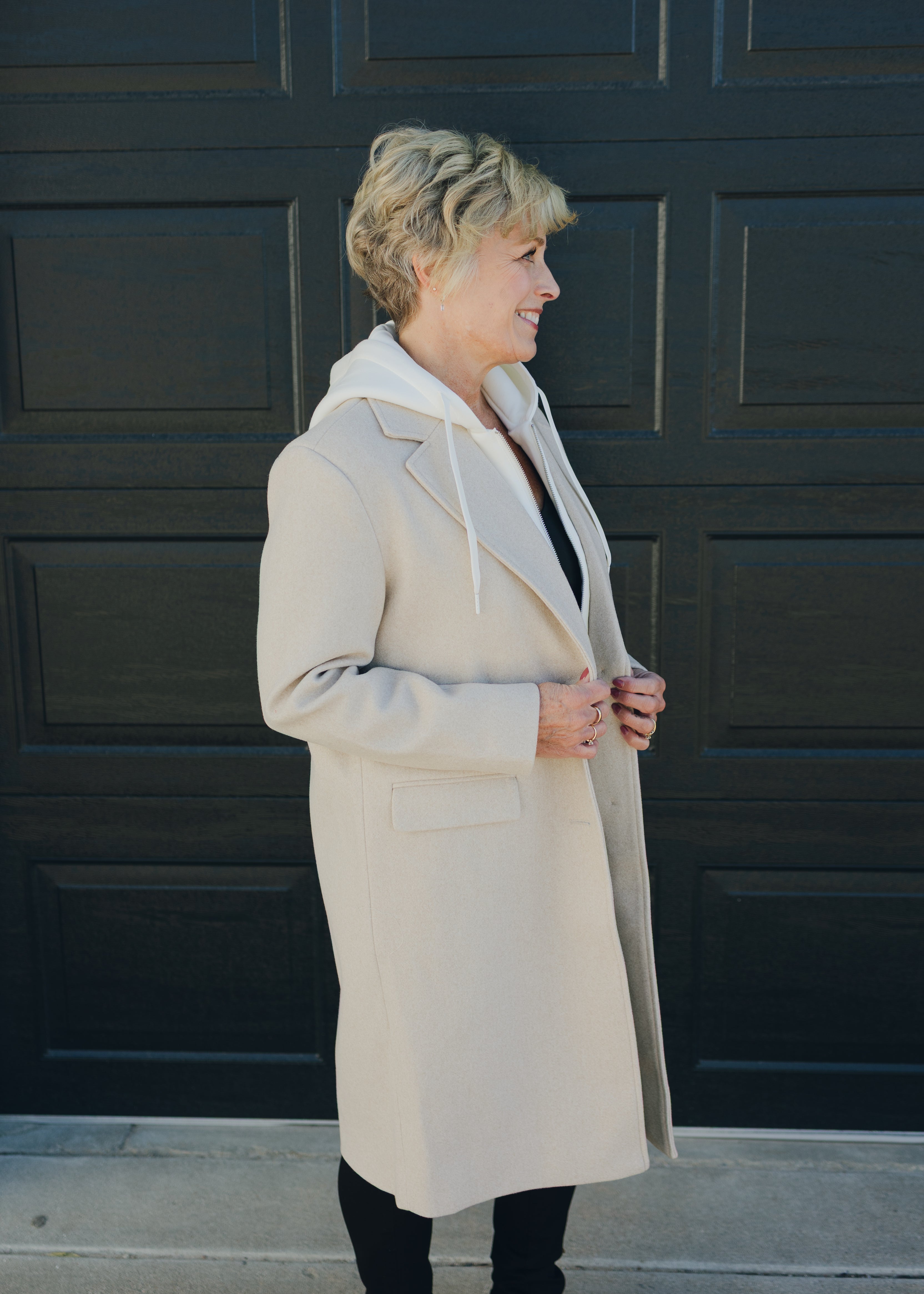 Tribal Car Coat w/ Fooler Hoodie