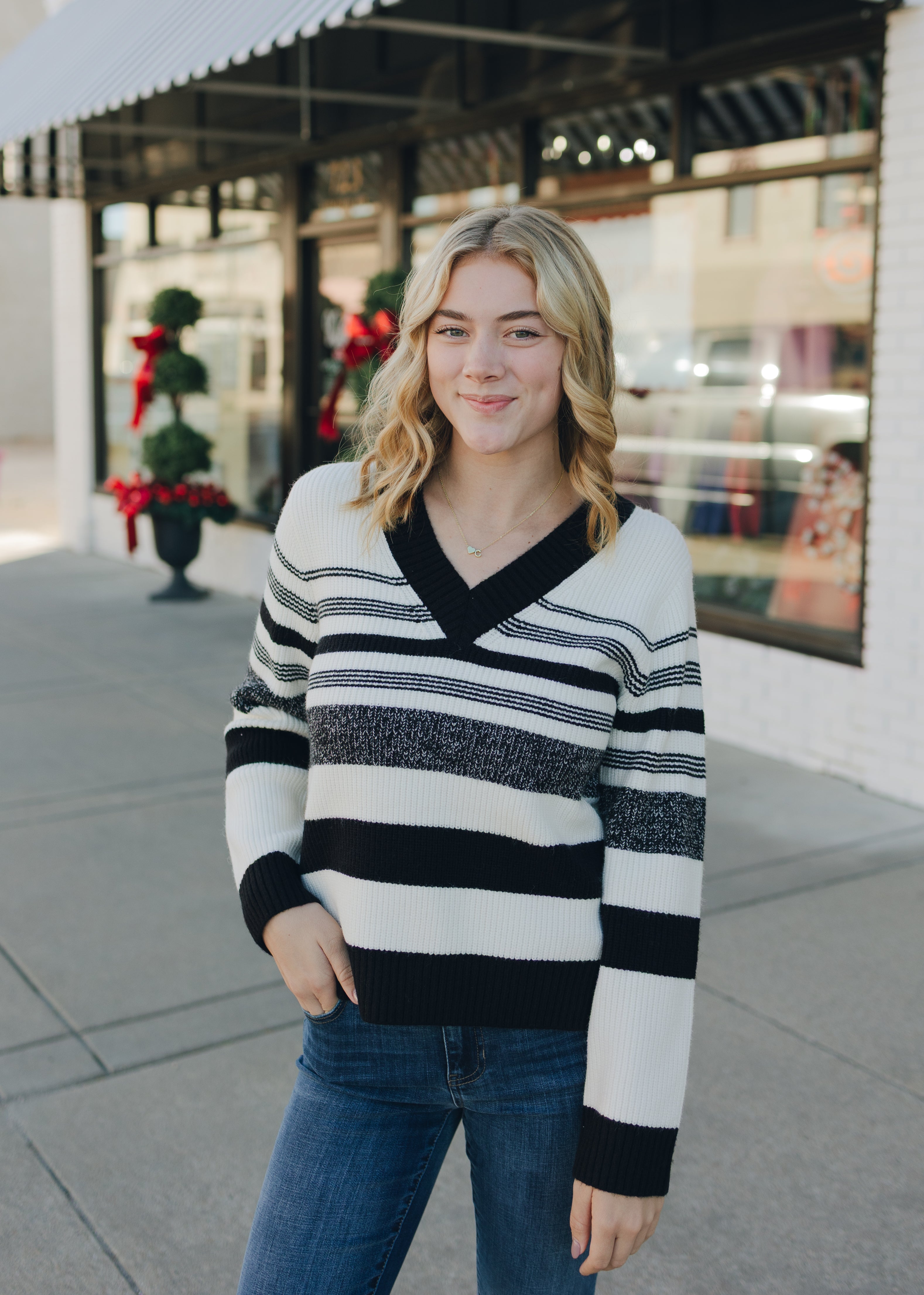 Liverpool Long Sleeve V-Neck Sweater