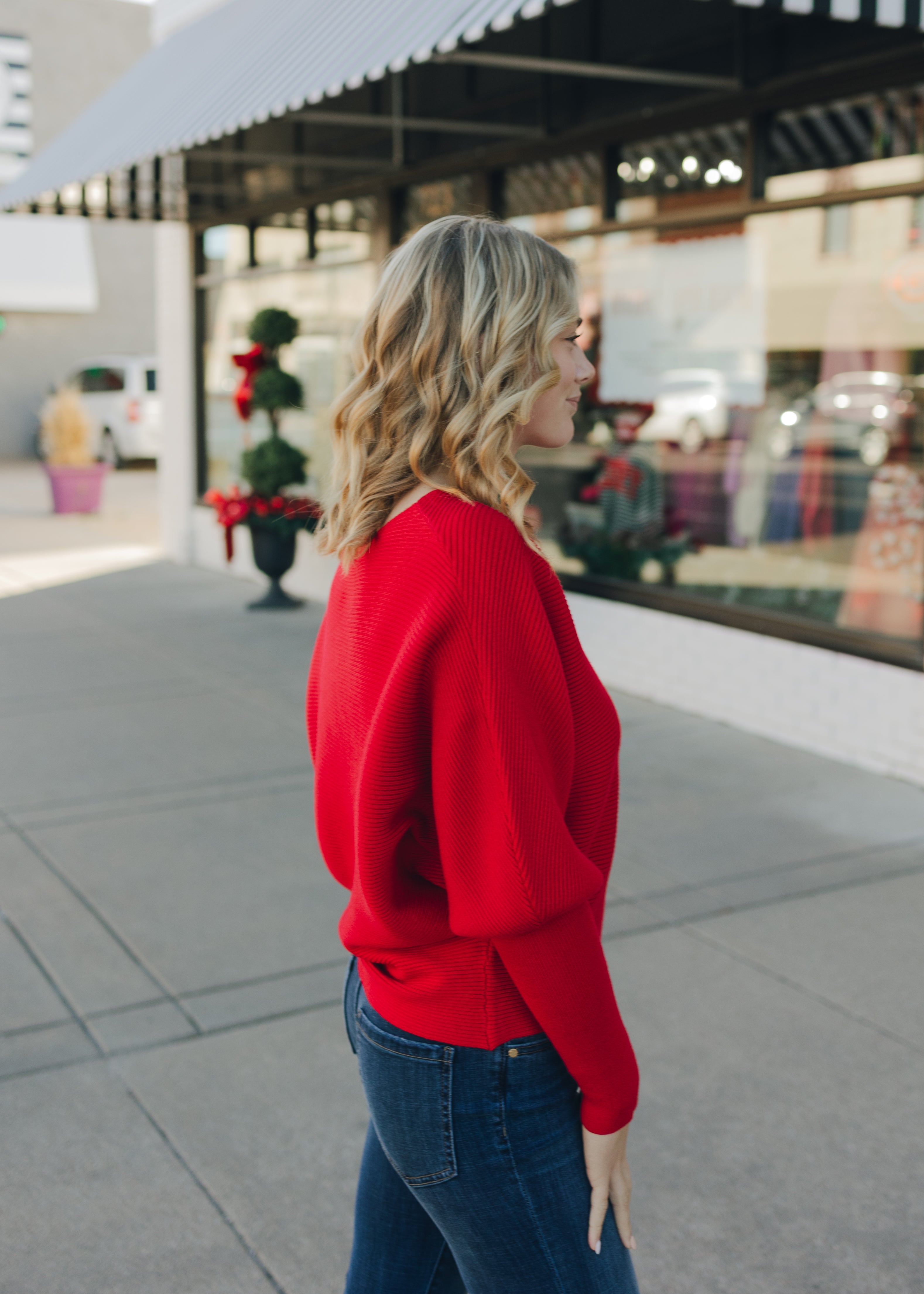 Liverpool Long Sleeve Boat Neck Dolman Sweater