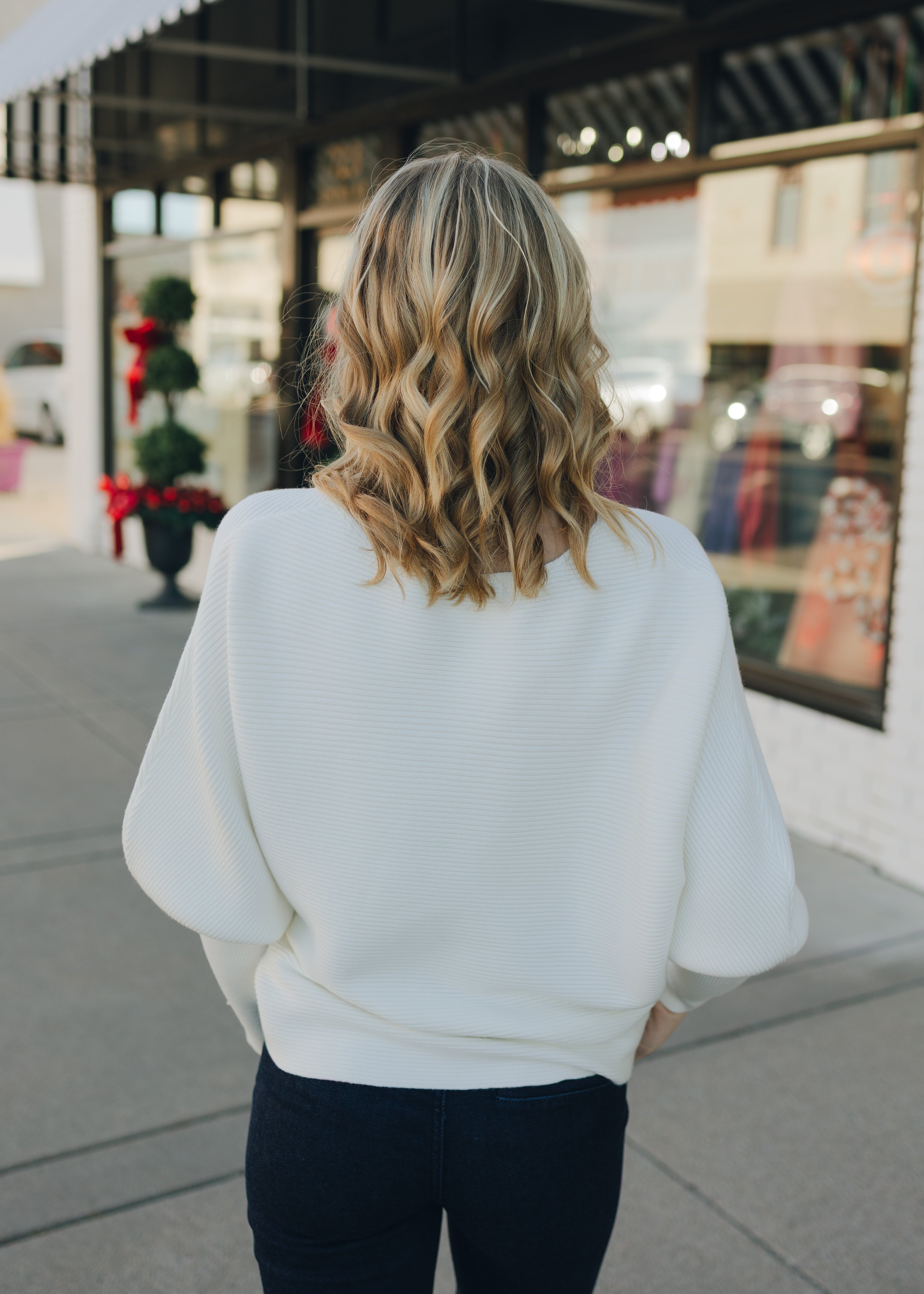 Liverpool Long Sleeve Boat Neck Dolman Sweater