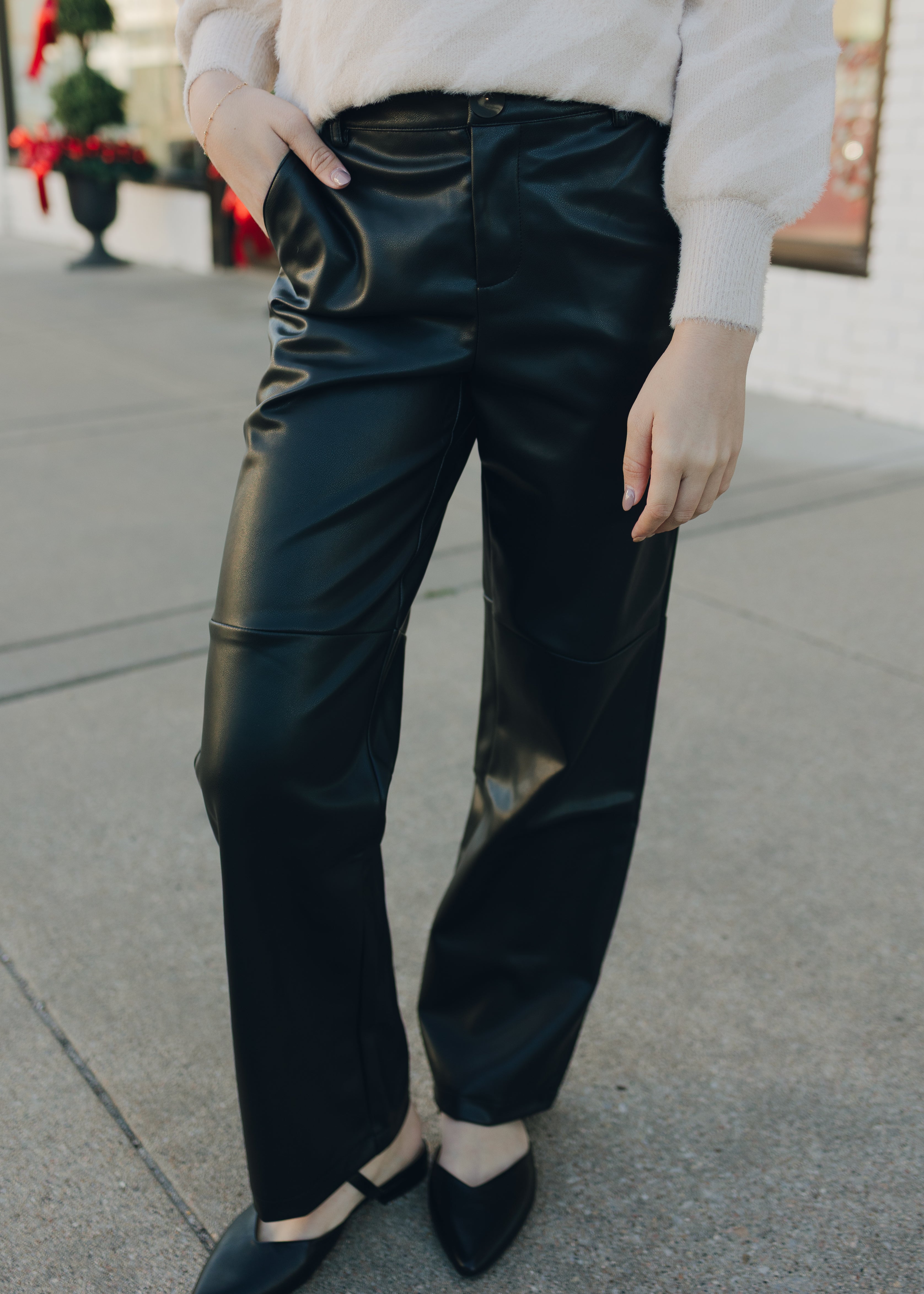 Tribal Straight Leg Trouser w/ Knee Cut