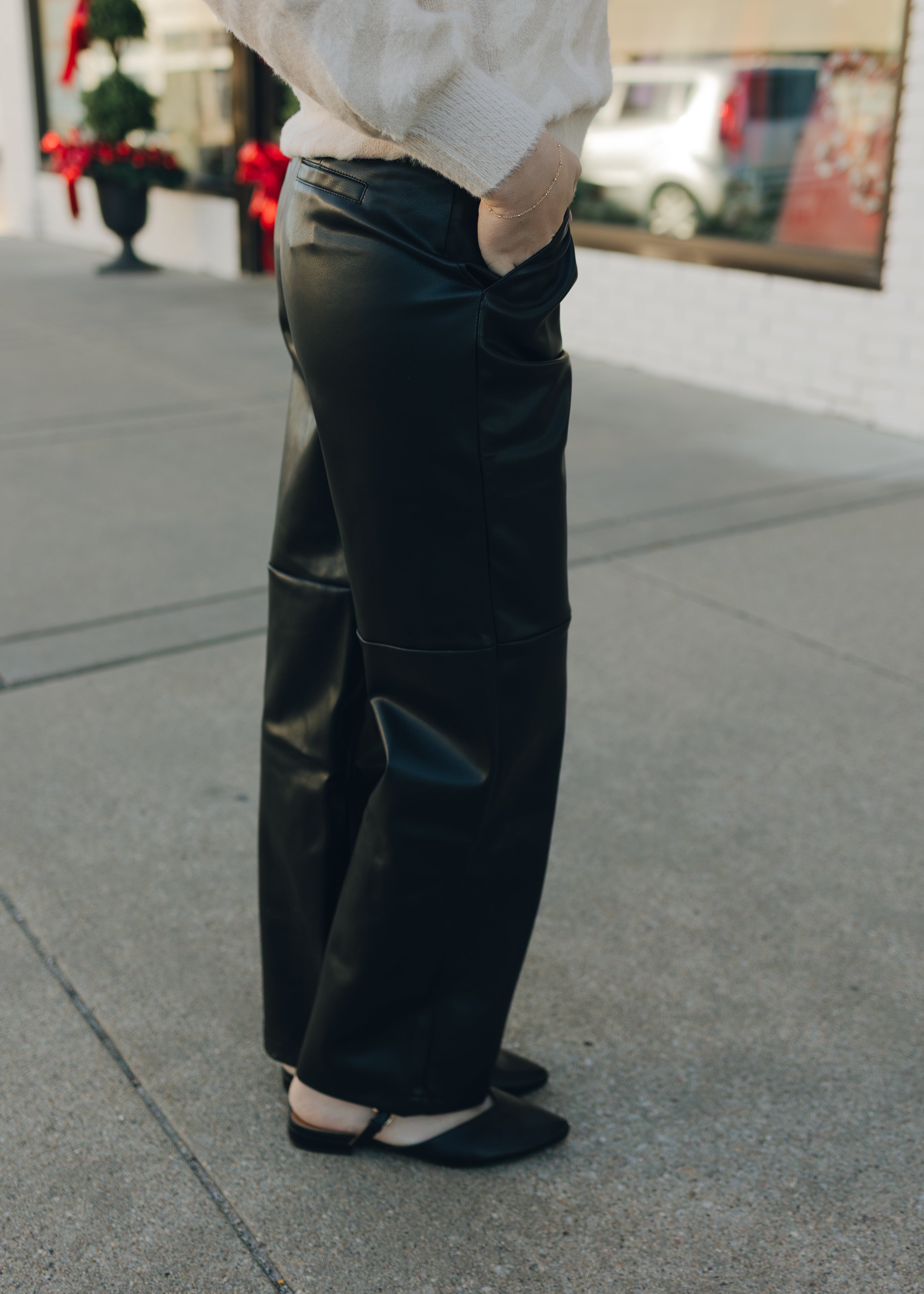 Tribal Straight Leg Trouser w/ Knee Cut