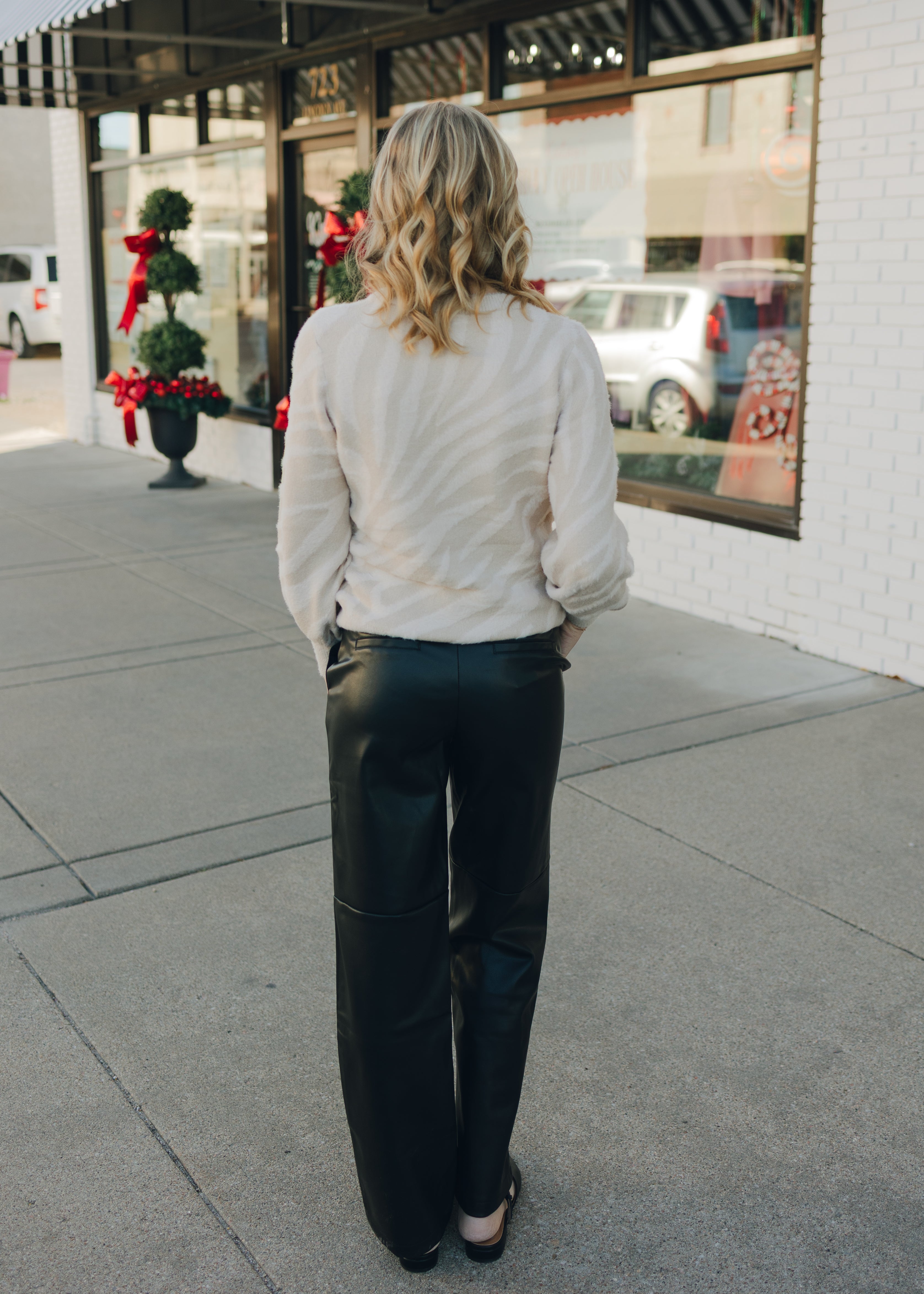 Tribal Straight Leg Trouser w/ Knee Cut