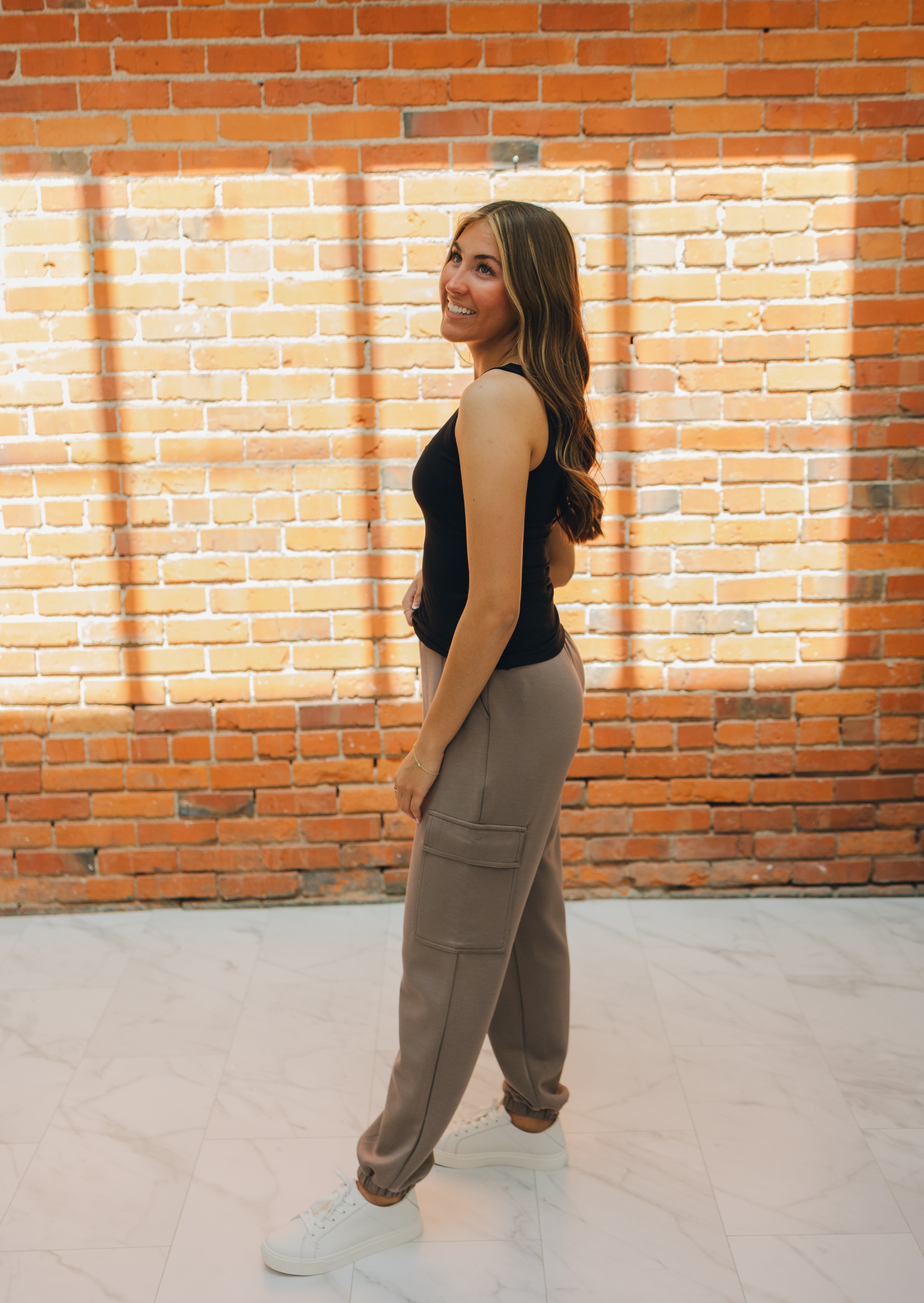 Scuba Cargo Jogger Pants - Mocha