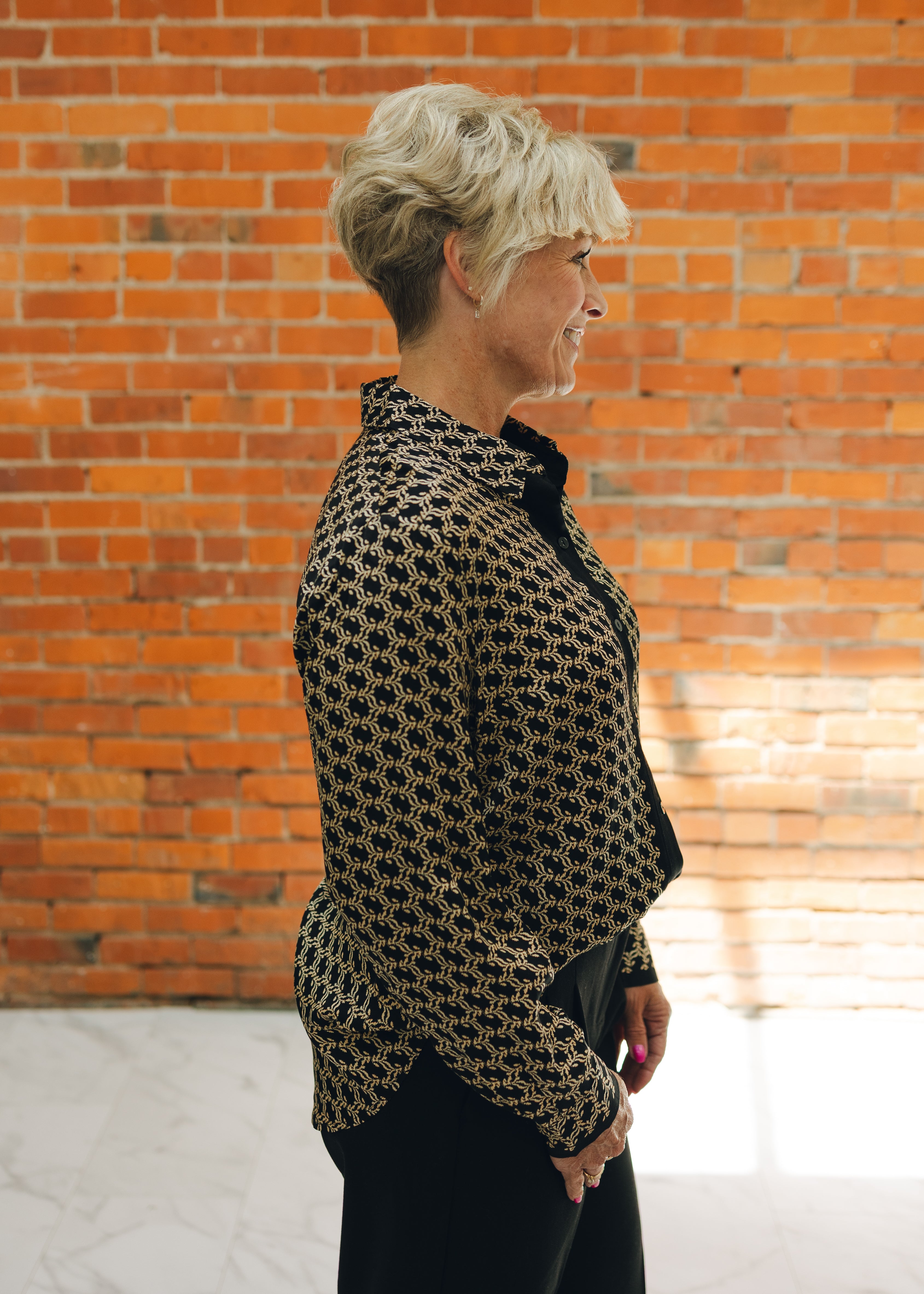 Liverpool Long Sleeve Button Front Woven Shirt