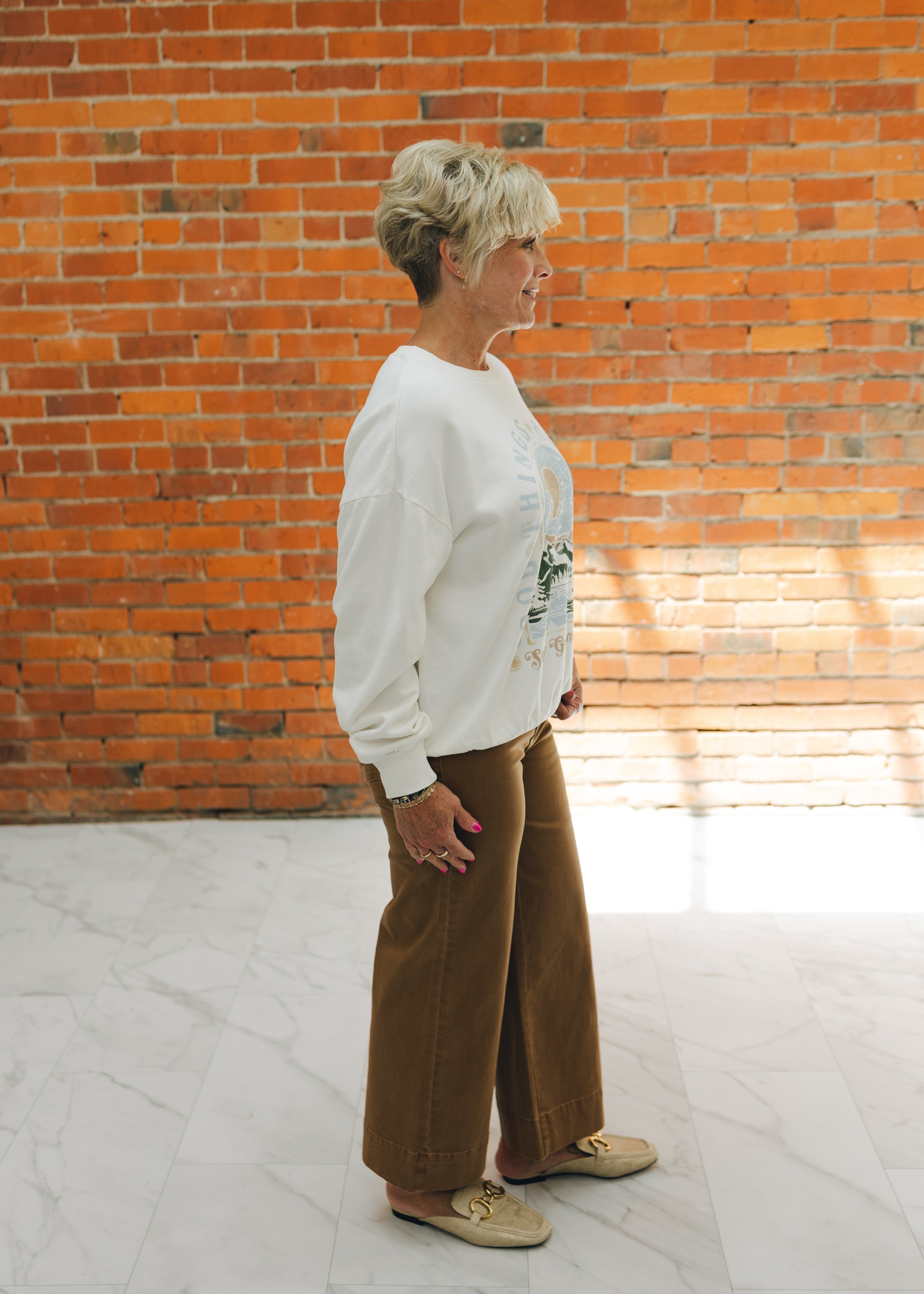 Tribal HR Fly Front Palazzo Jean