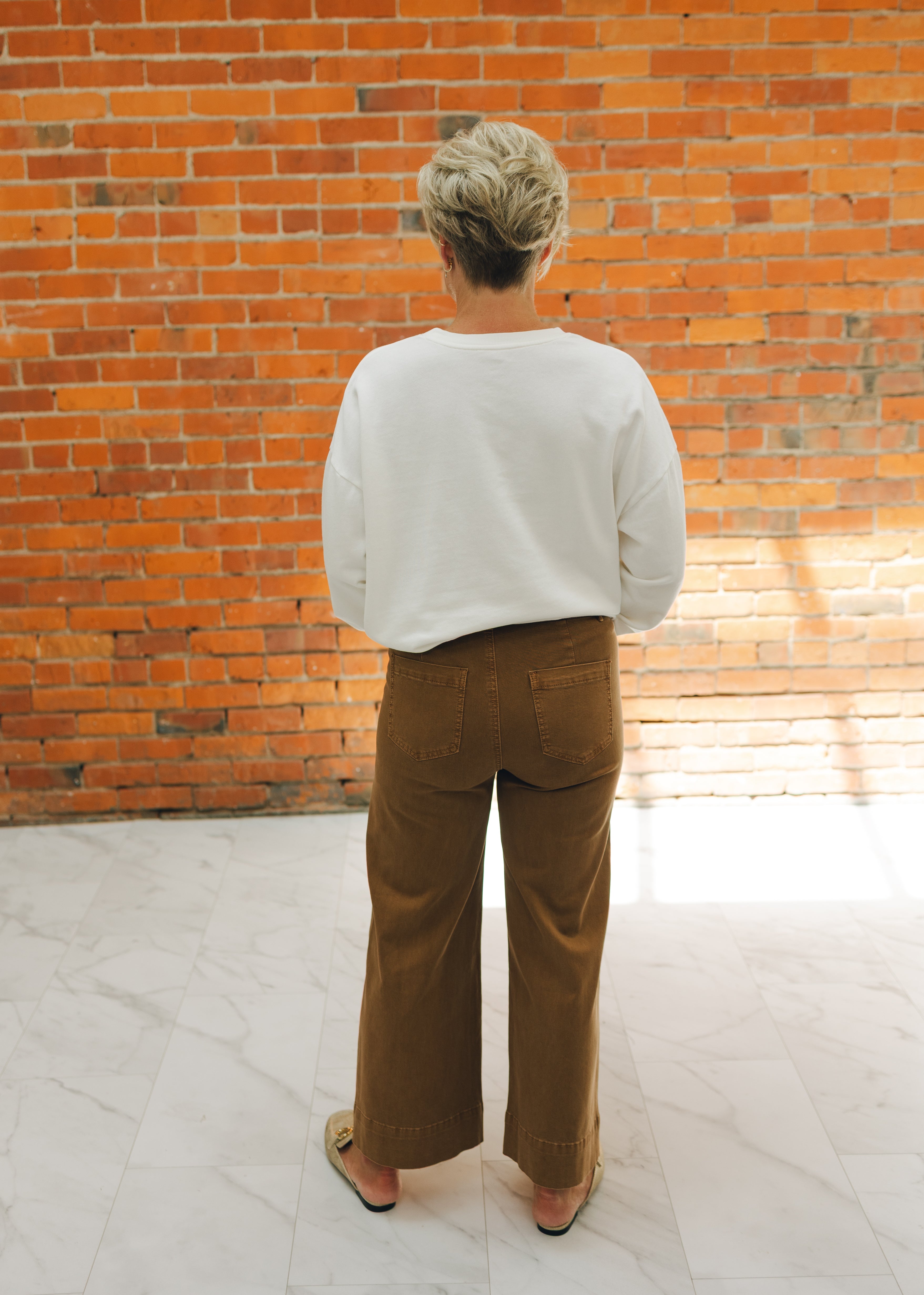 Tribal HR Fly Front Palazzo Jean