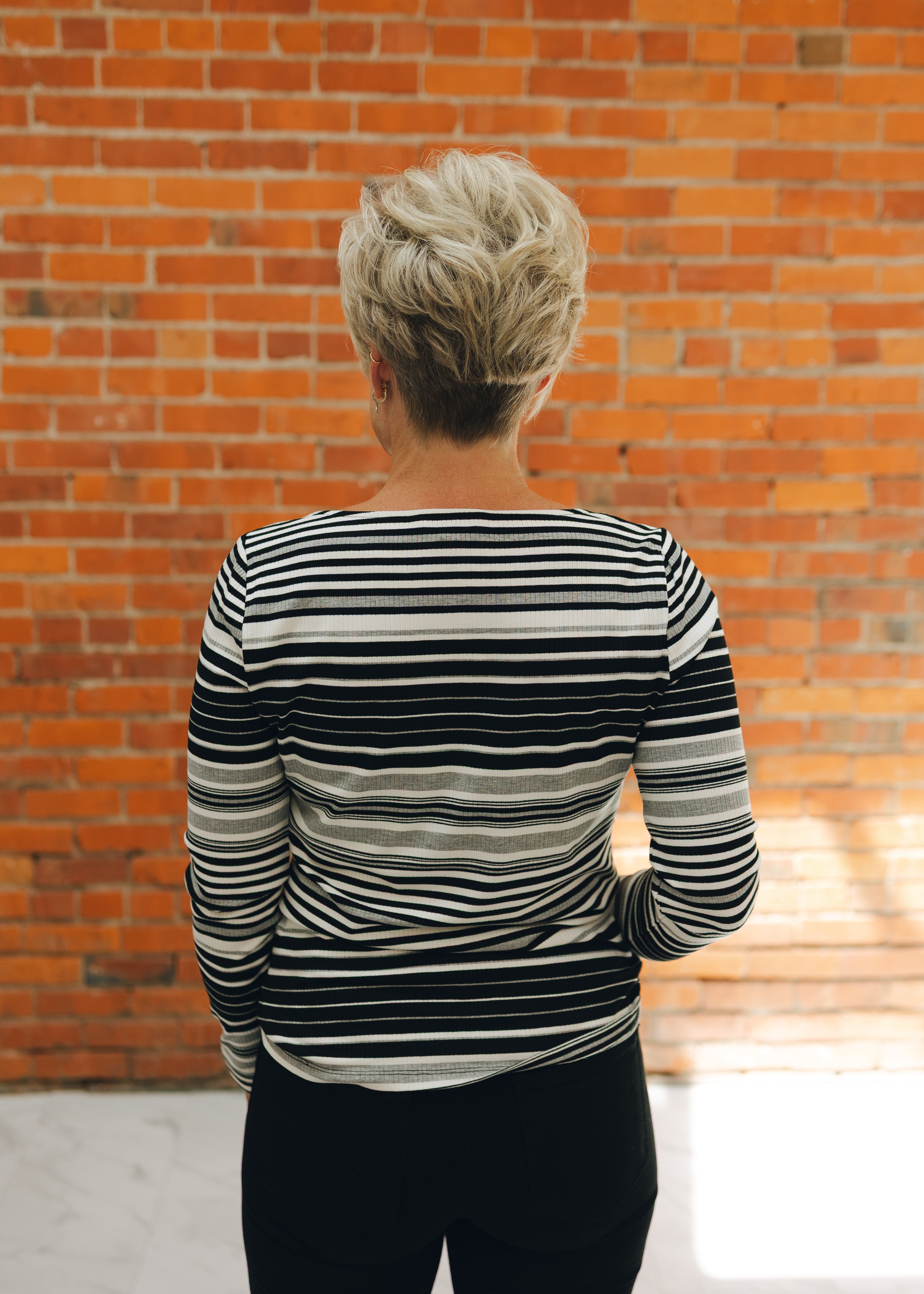 Liverpool Long Sleeve Boat Neck Knit Top