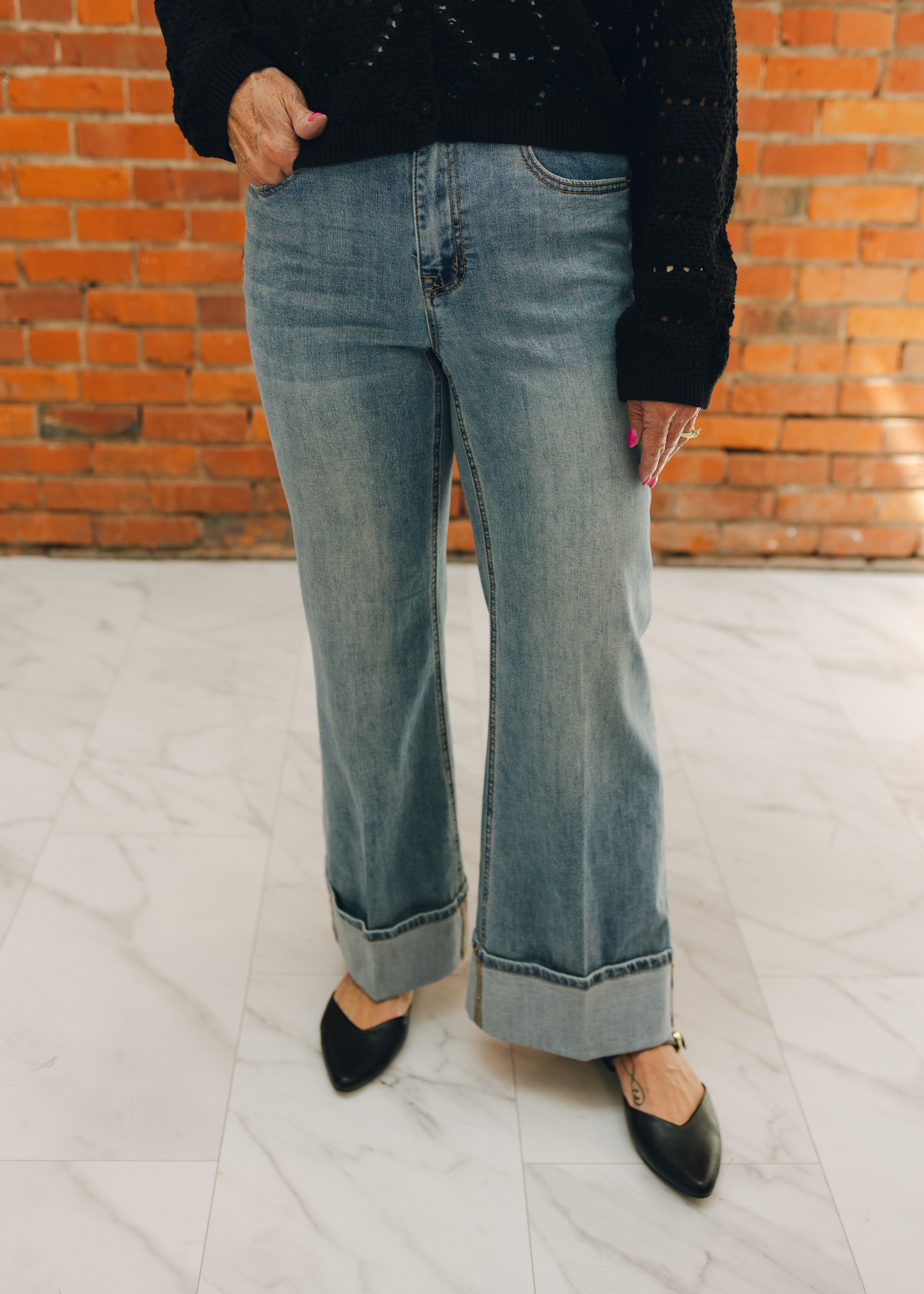 Tribal Brooke Palazzo Jeans