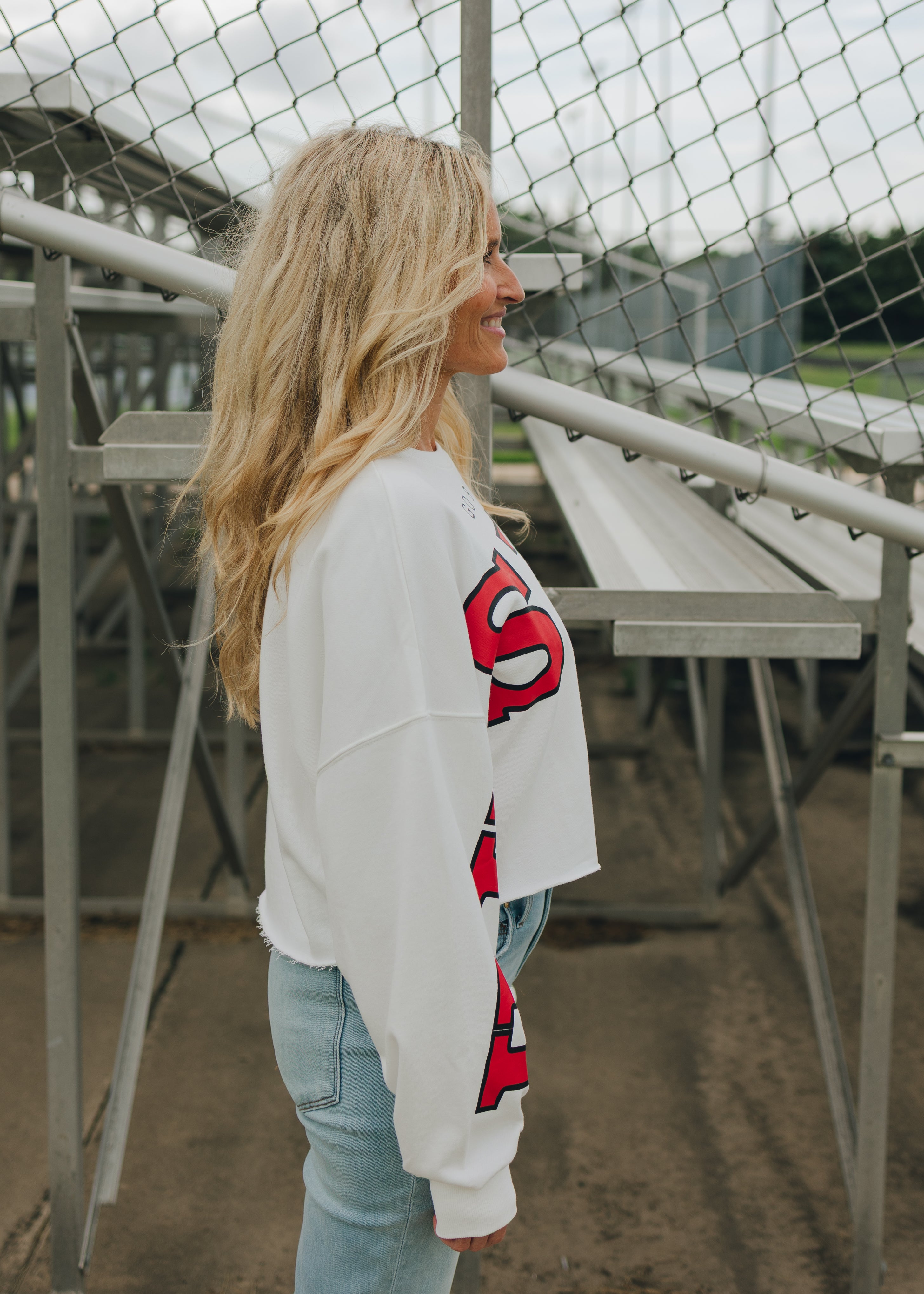 Nebraska Phipps Split Crop Shirt