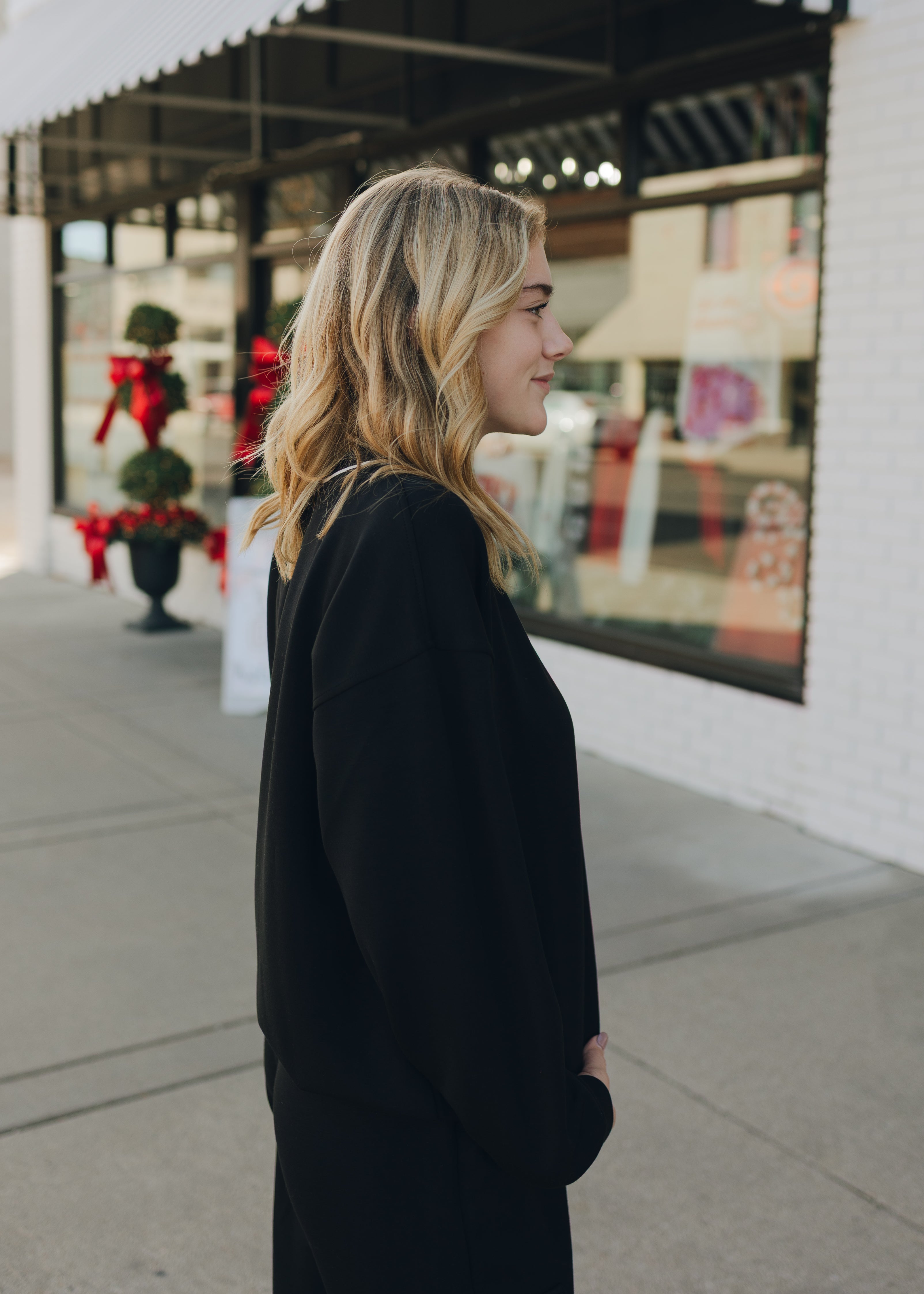 Modal Poly Piping V-Neck Top