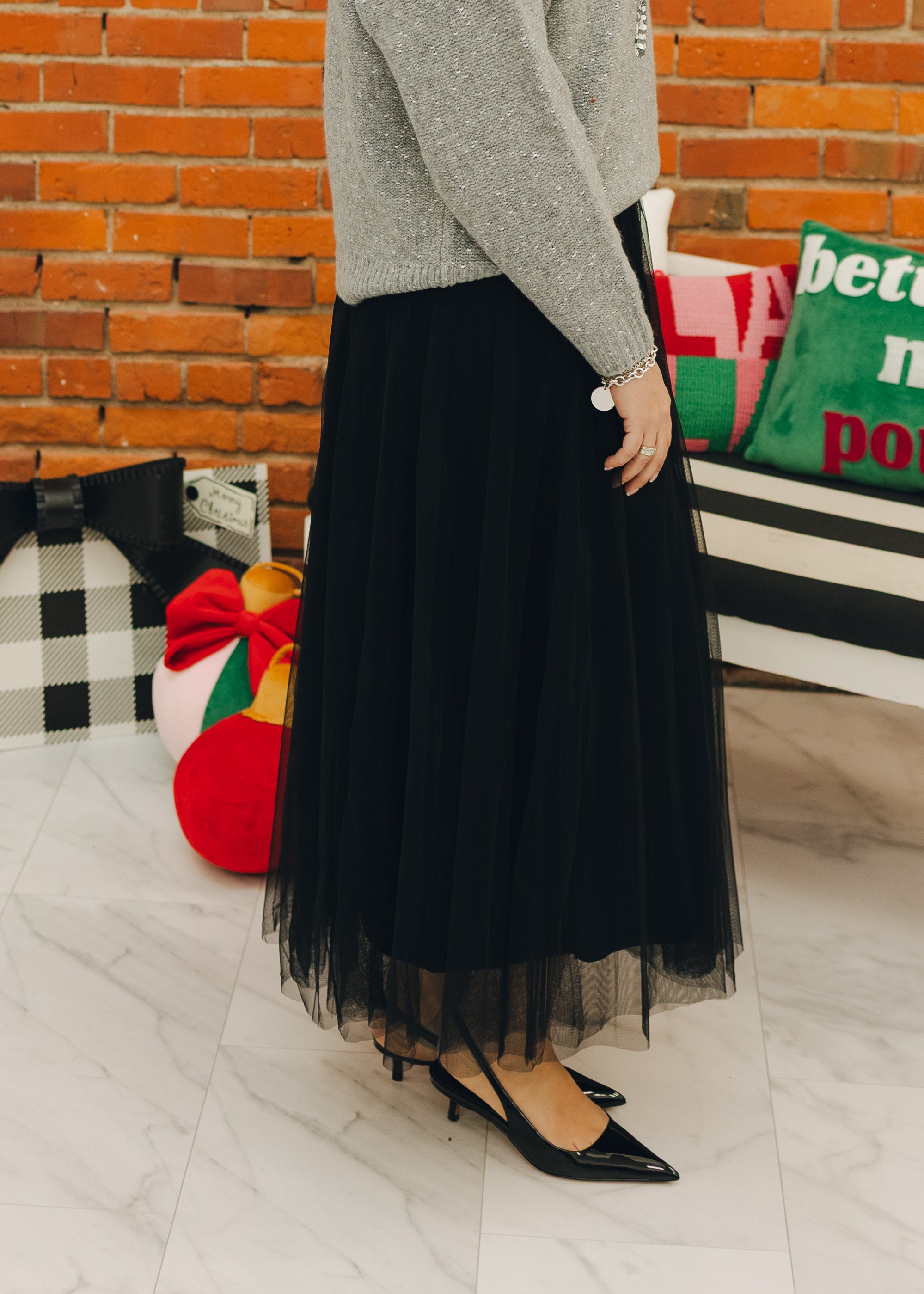 Black Midi Skirt