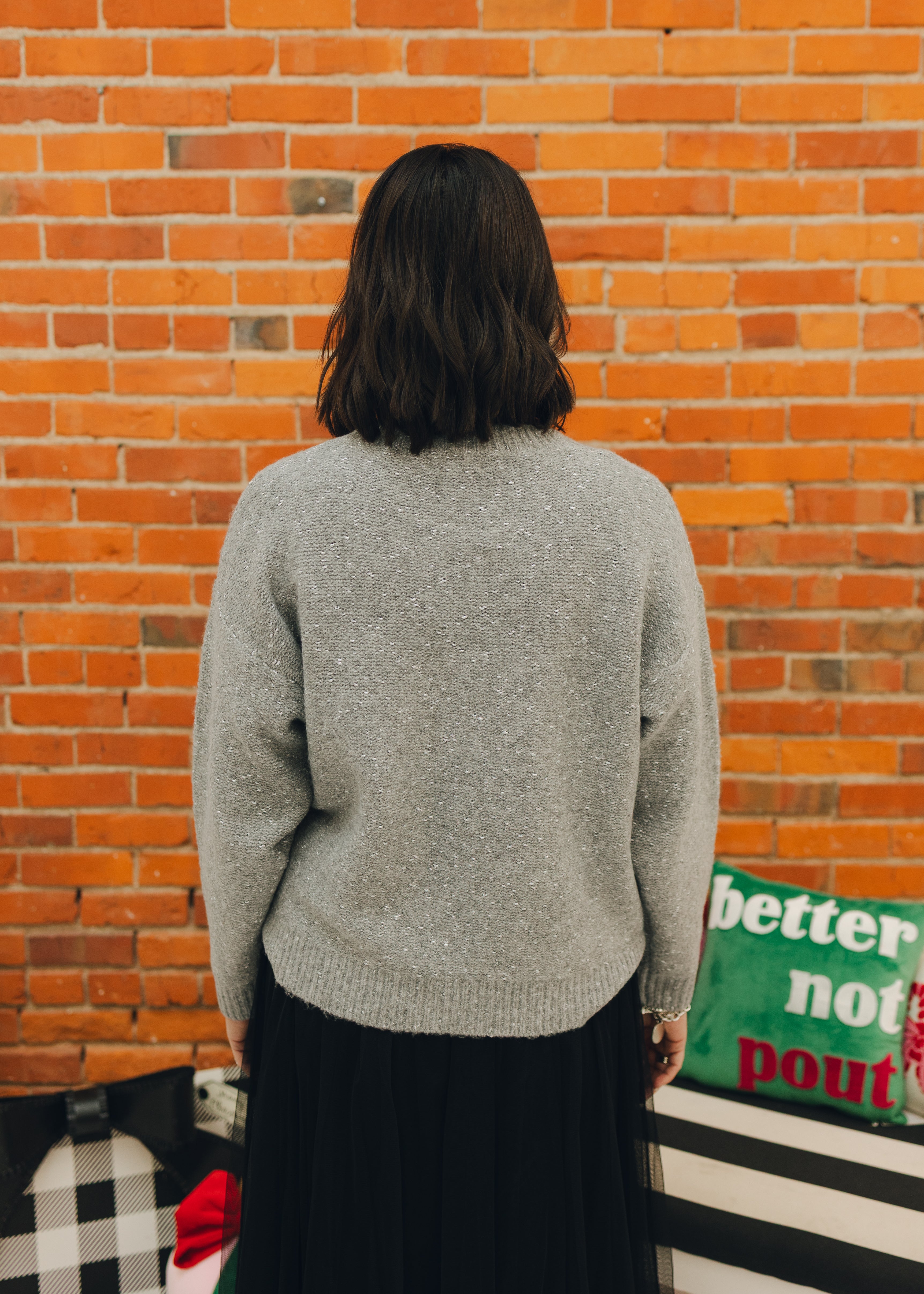 Silver Bow Sweater