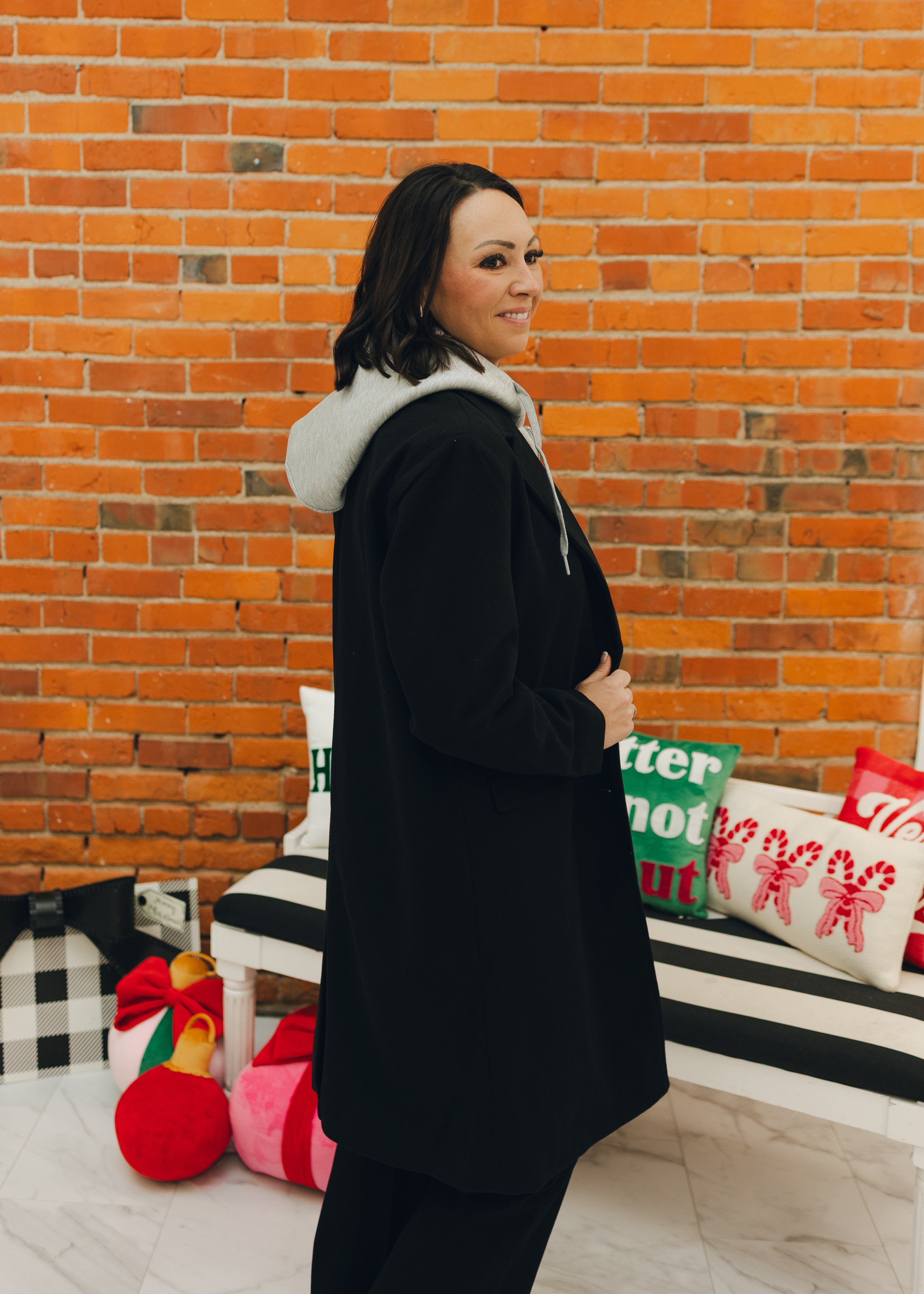 Tribal Car Coat w/ Fooler Hoodie