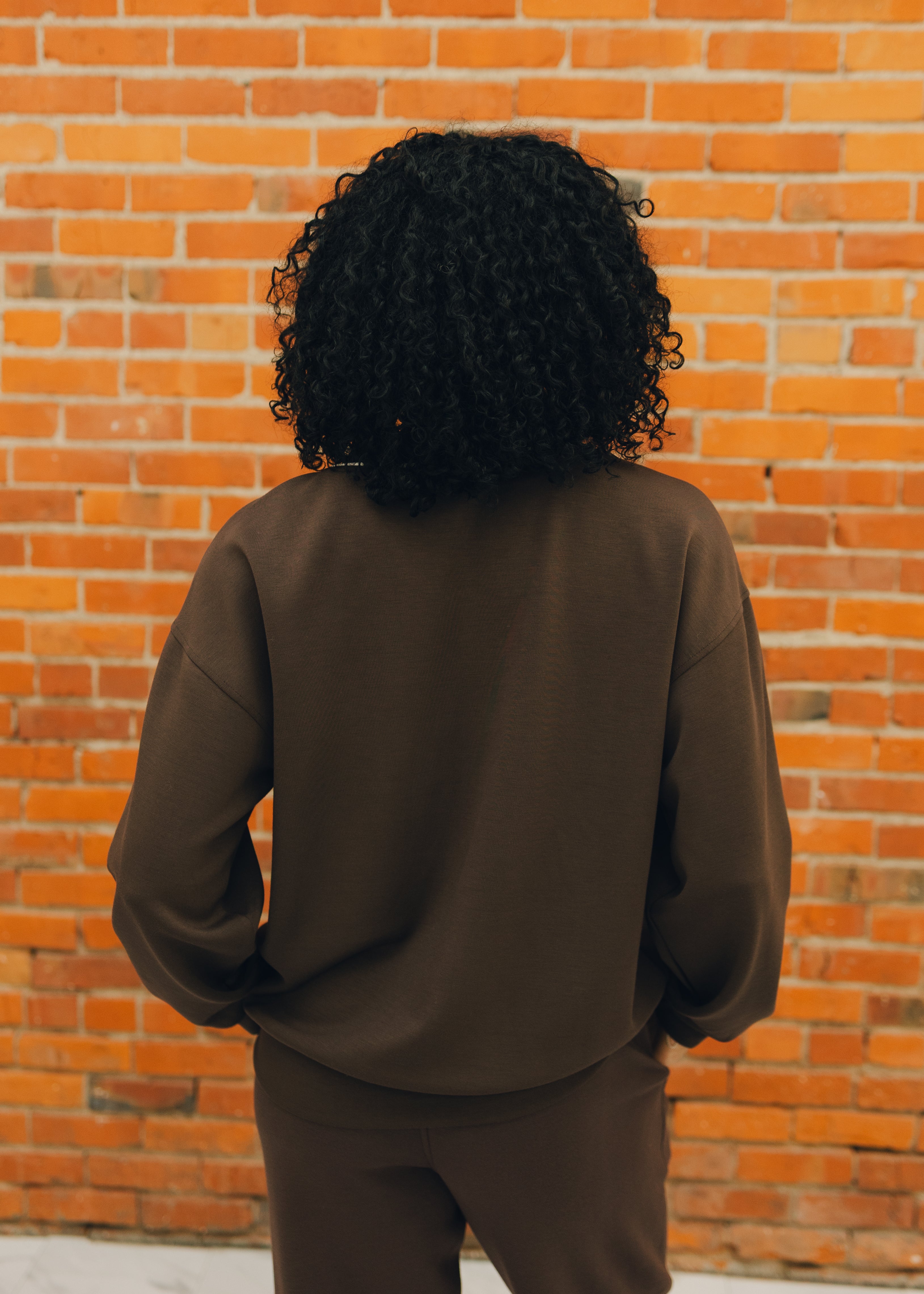 Modal Poly Piping V-Neck Top