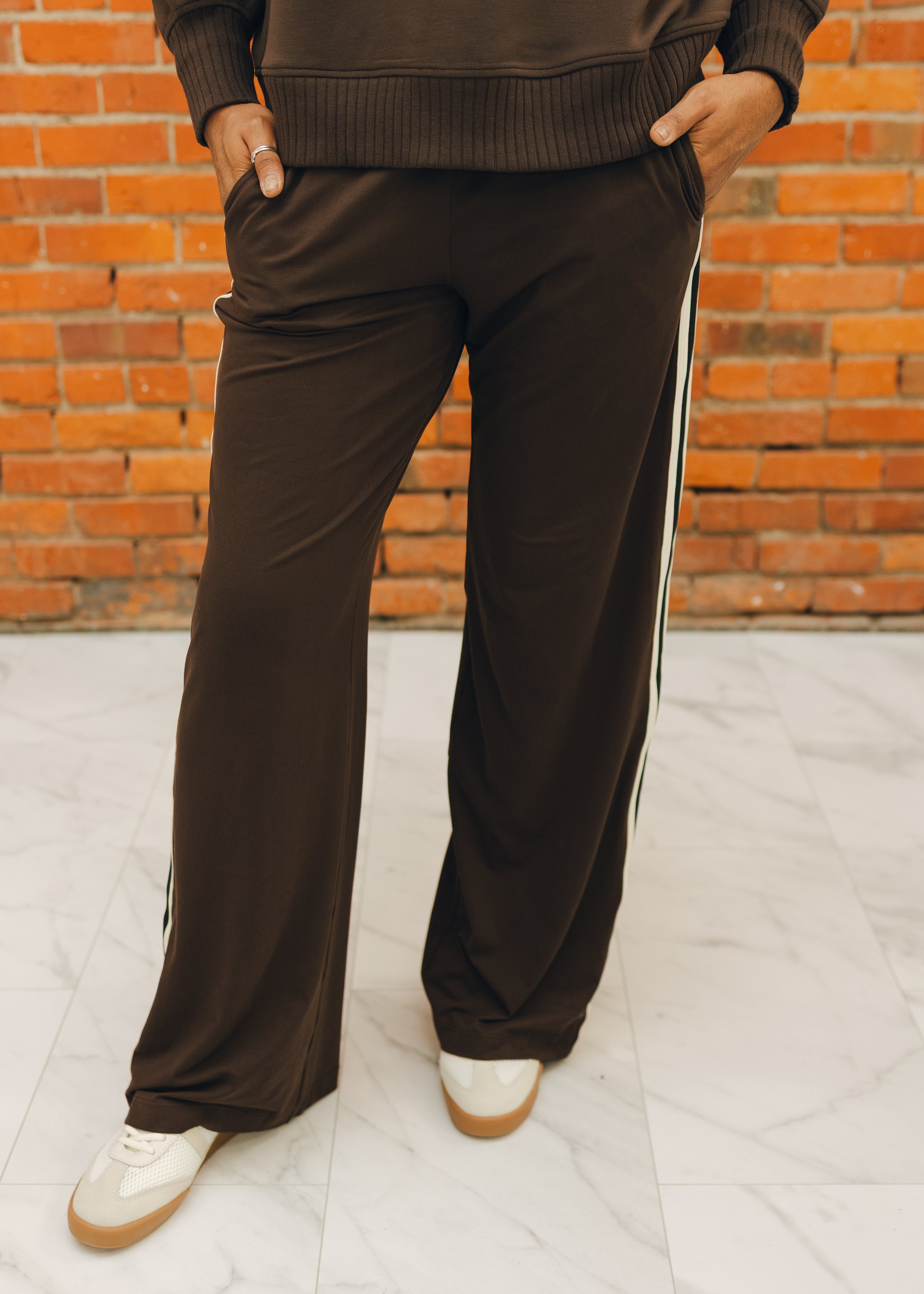 Butter Soft Side Striped Straight Pant