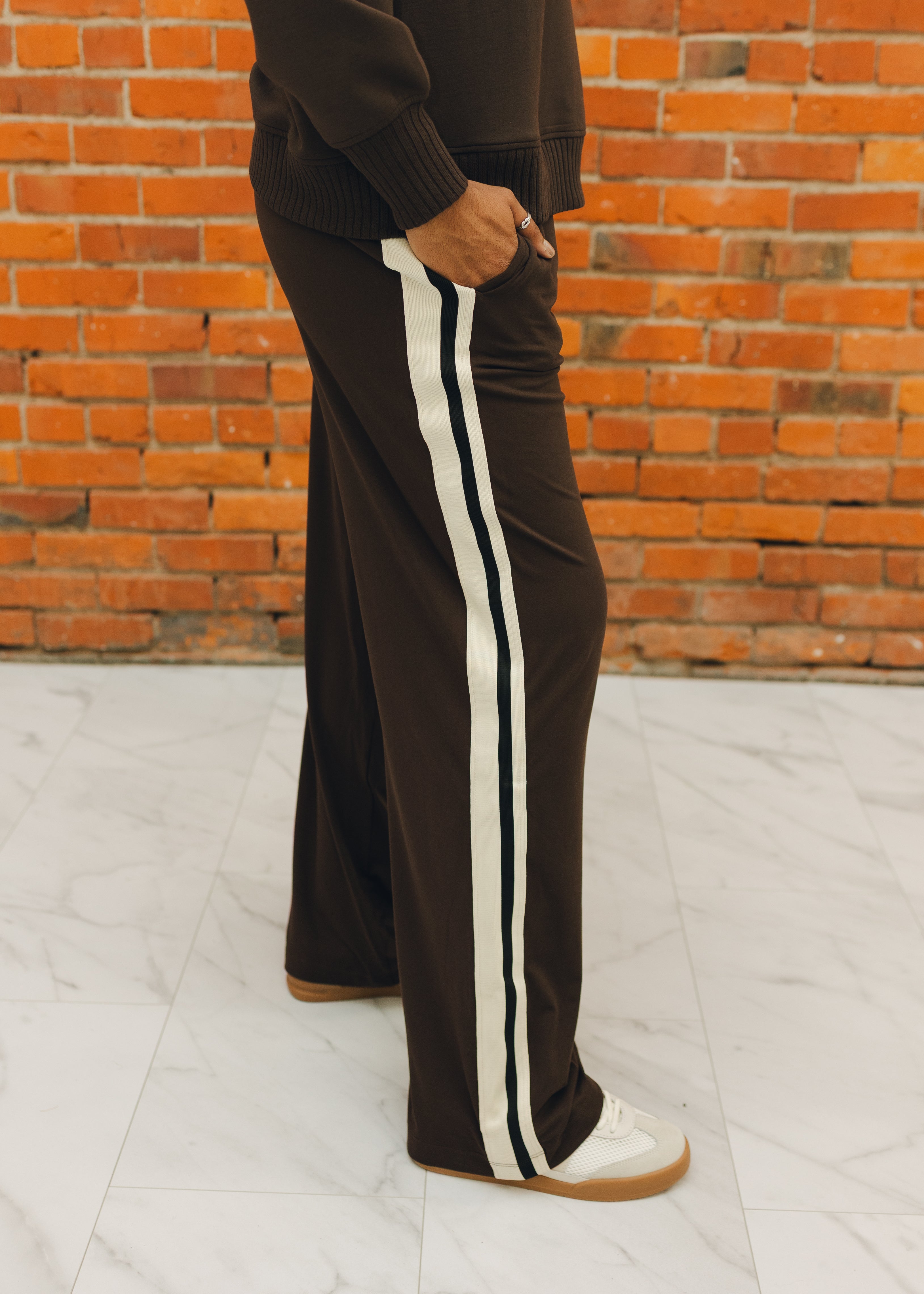 Butter Soft Side Striped Straight Pant
