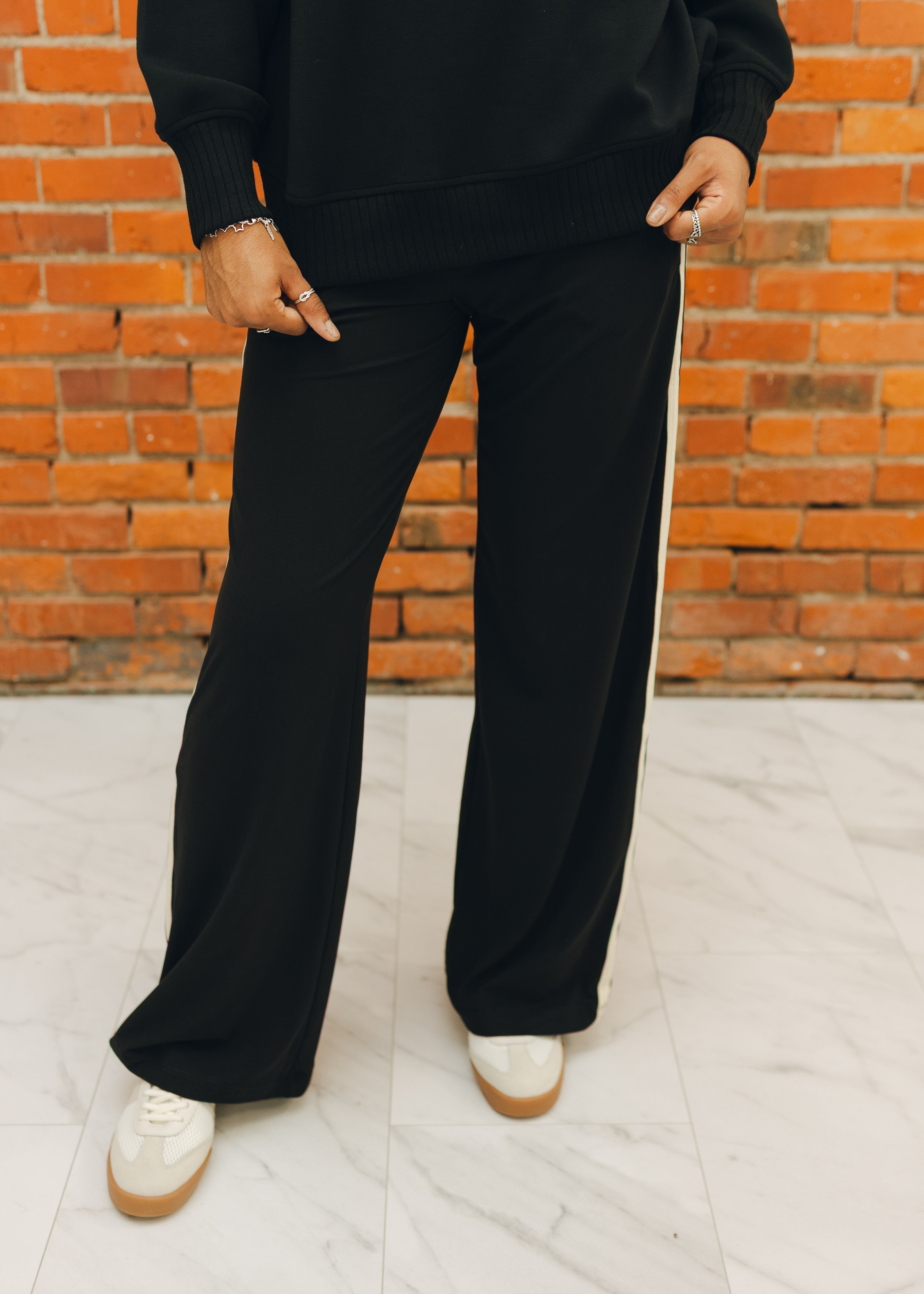 Butter Soft Side Striped Straight Pant