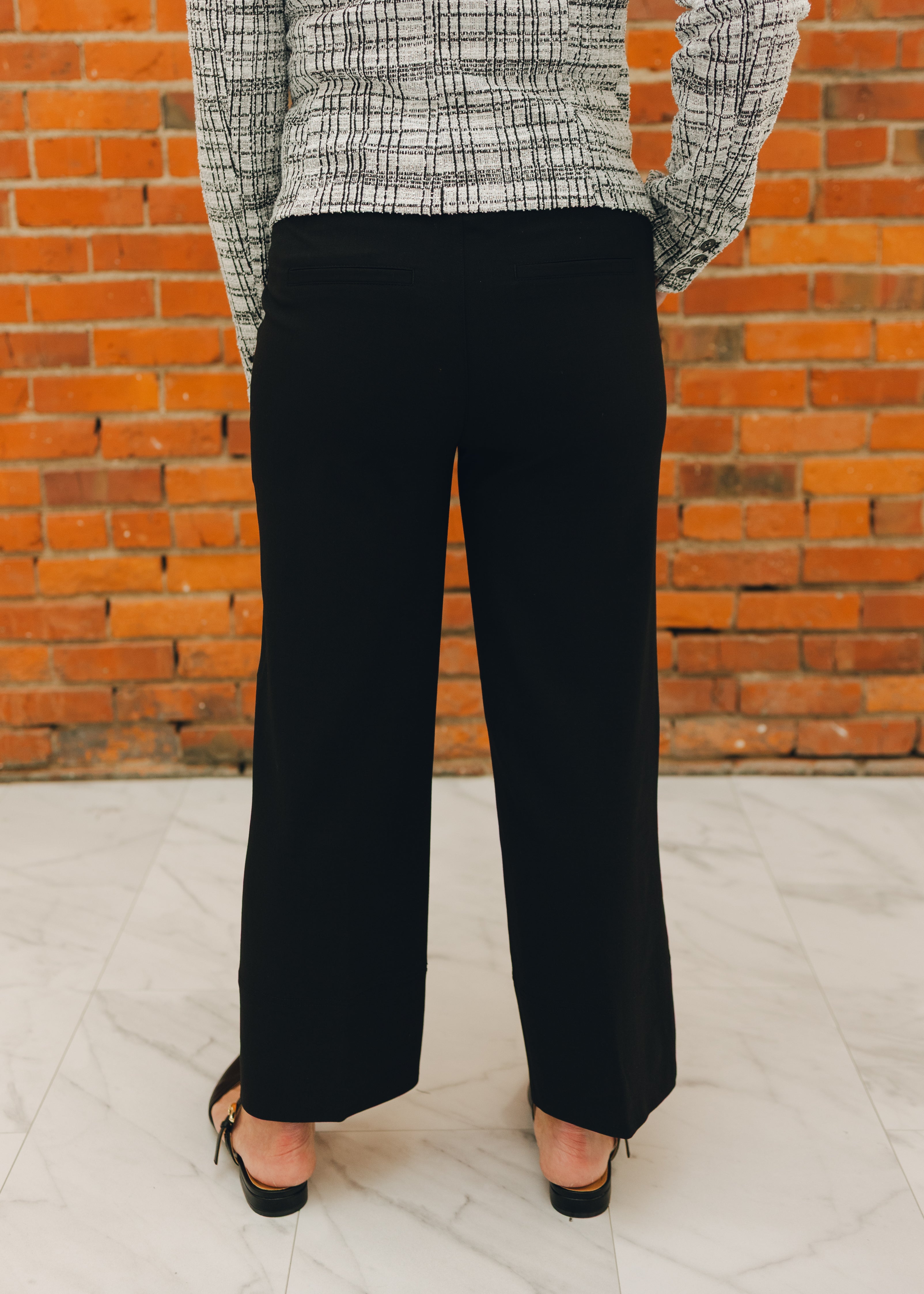 Liverpool Pull On Wide Leg Cropped Pant