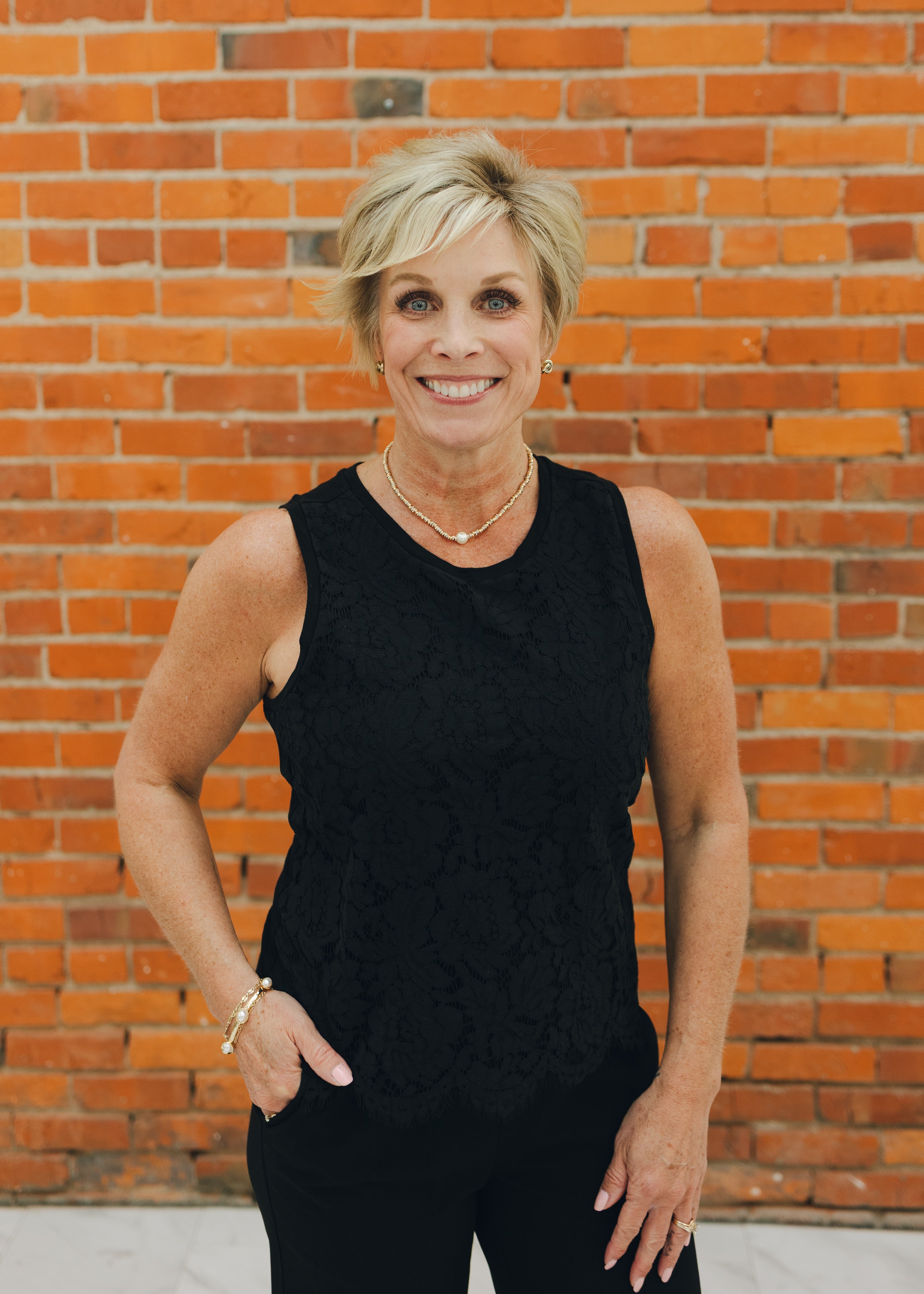 Liverpool Sleeveless Lace Top