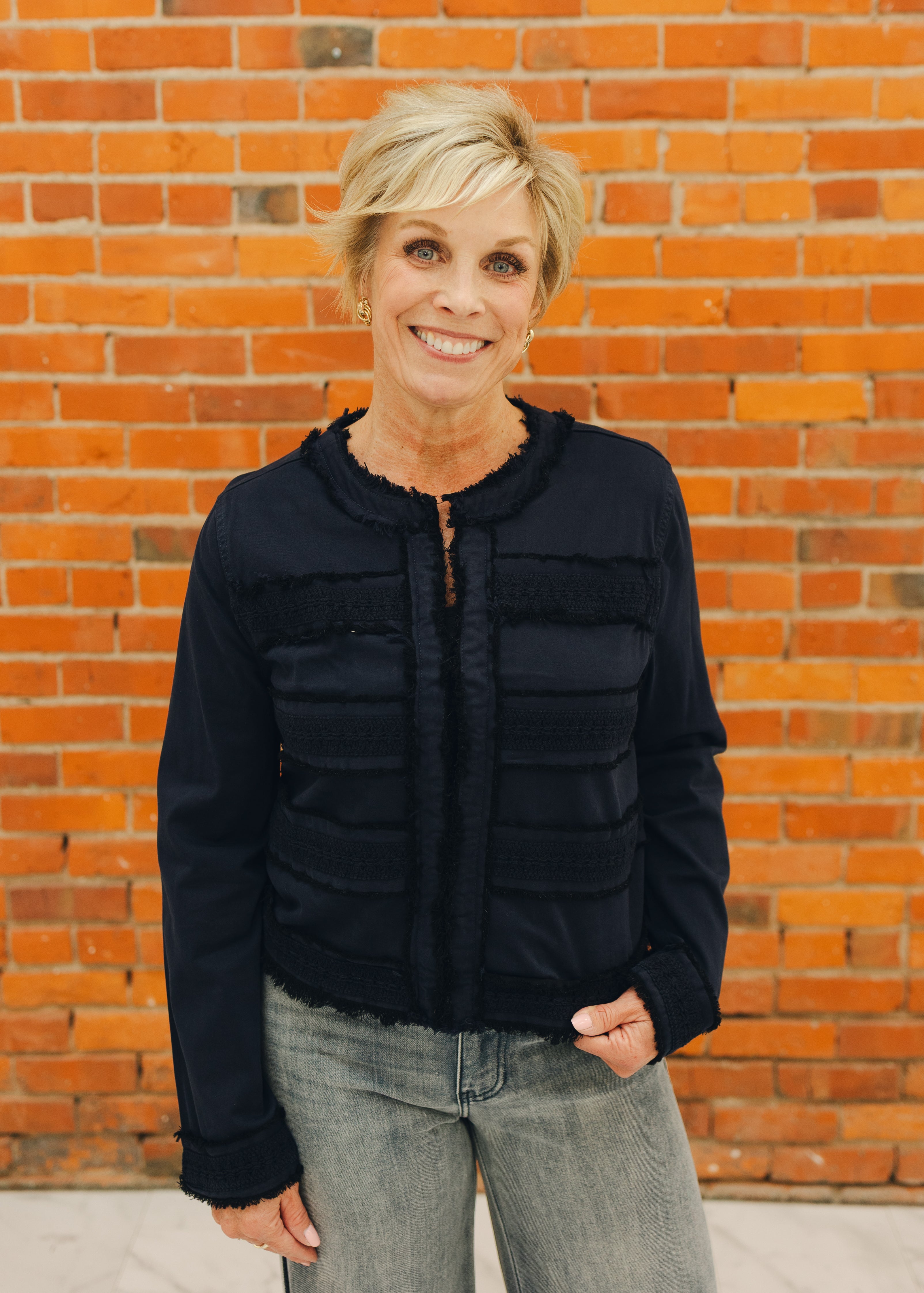 Liverpool Collarless Jacket