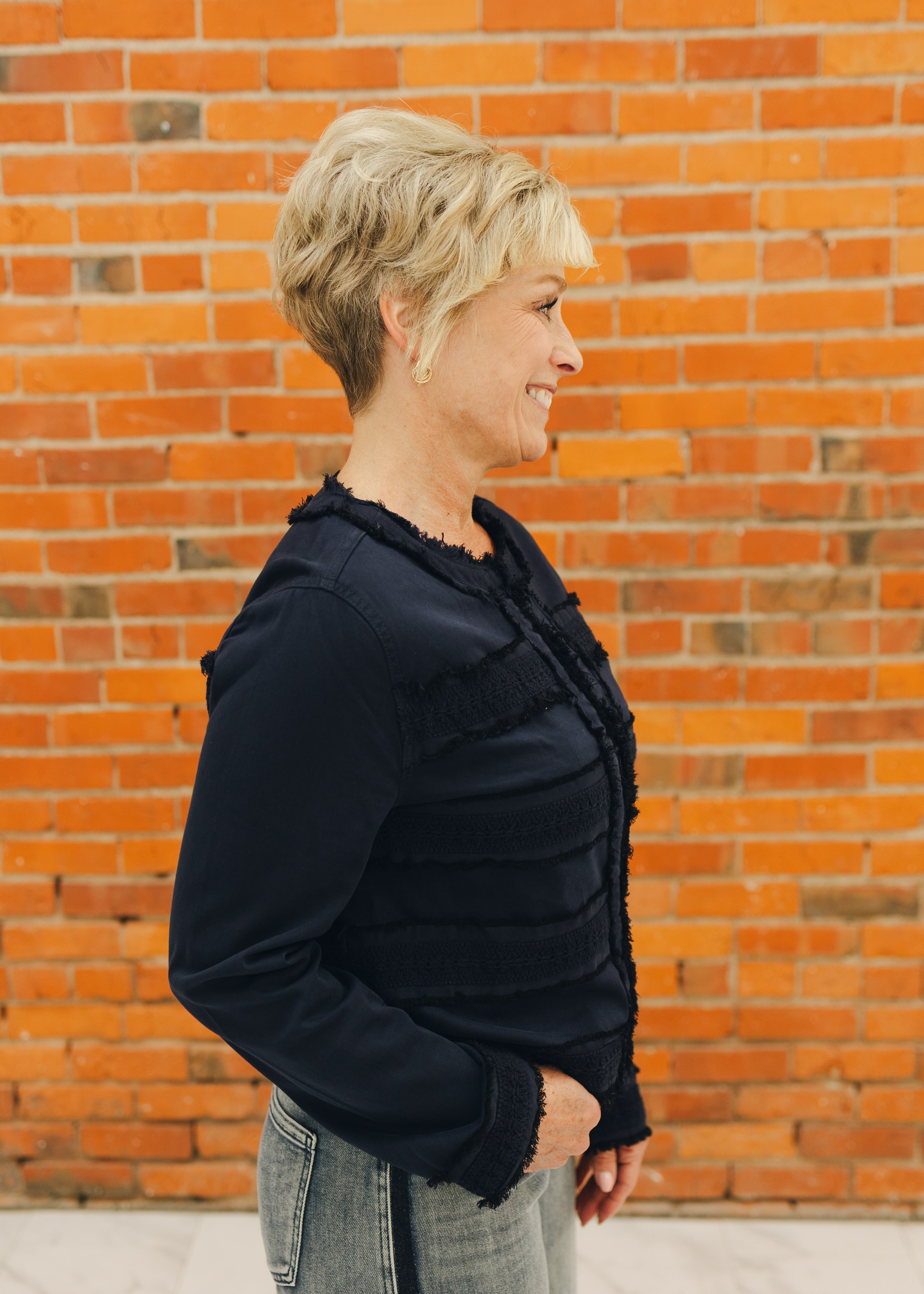 Liverpool Collarless Jacket