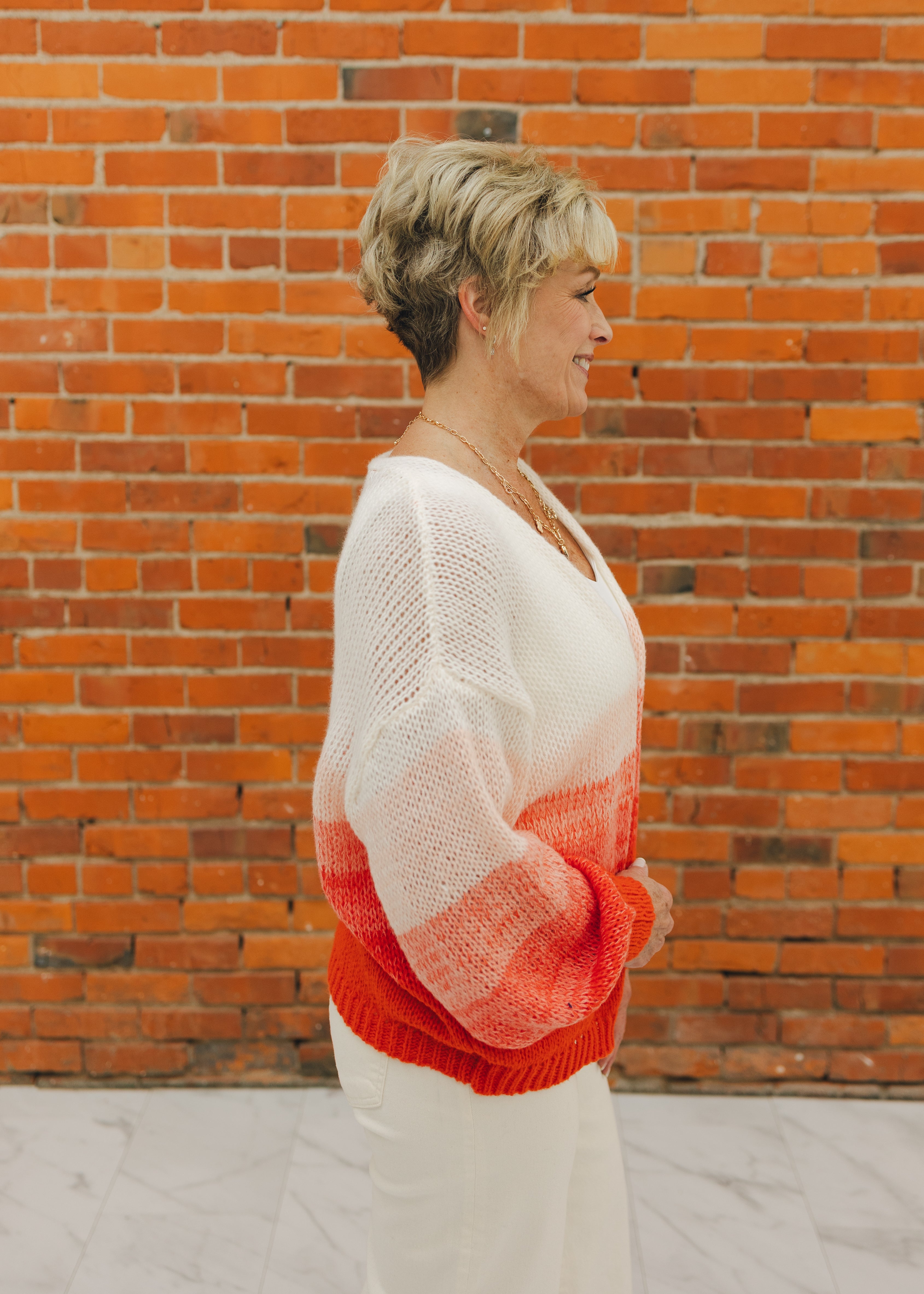 Elan Loose Knit Sweater Cardigan