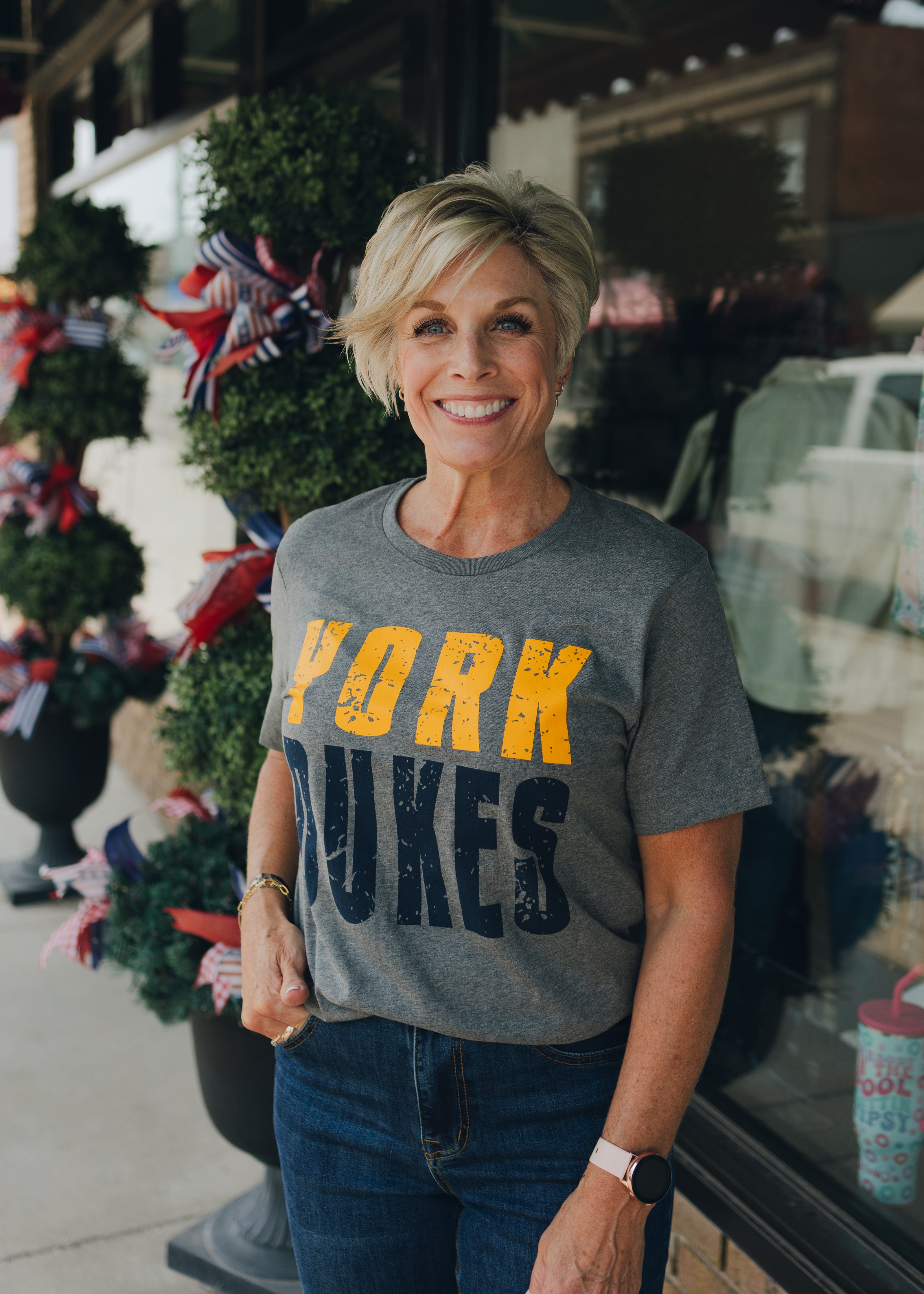 York Dukes Navy & Gold Graphic