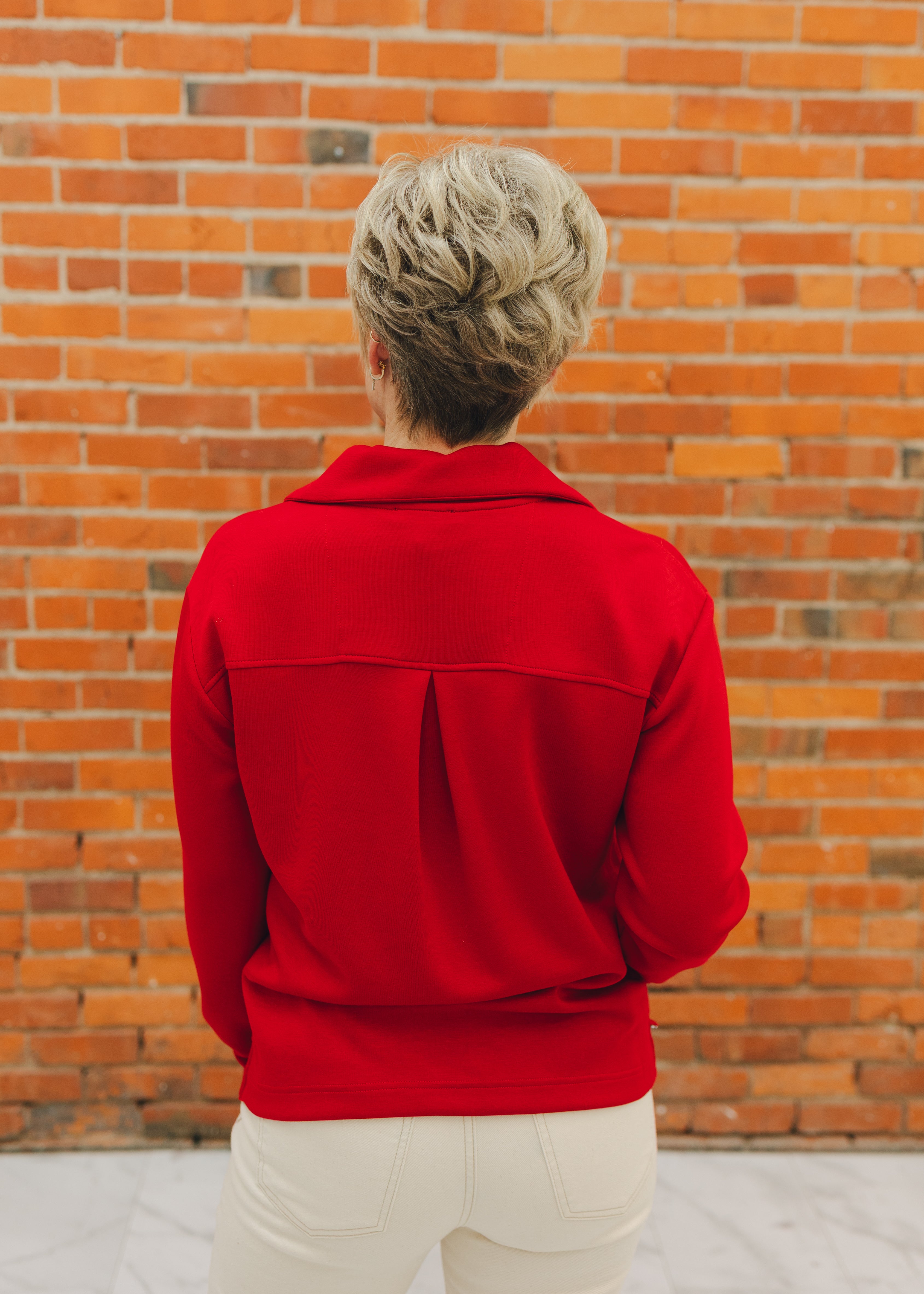 Tribal L/S Johnny Collar Top