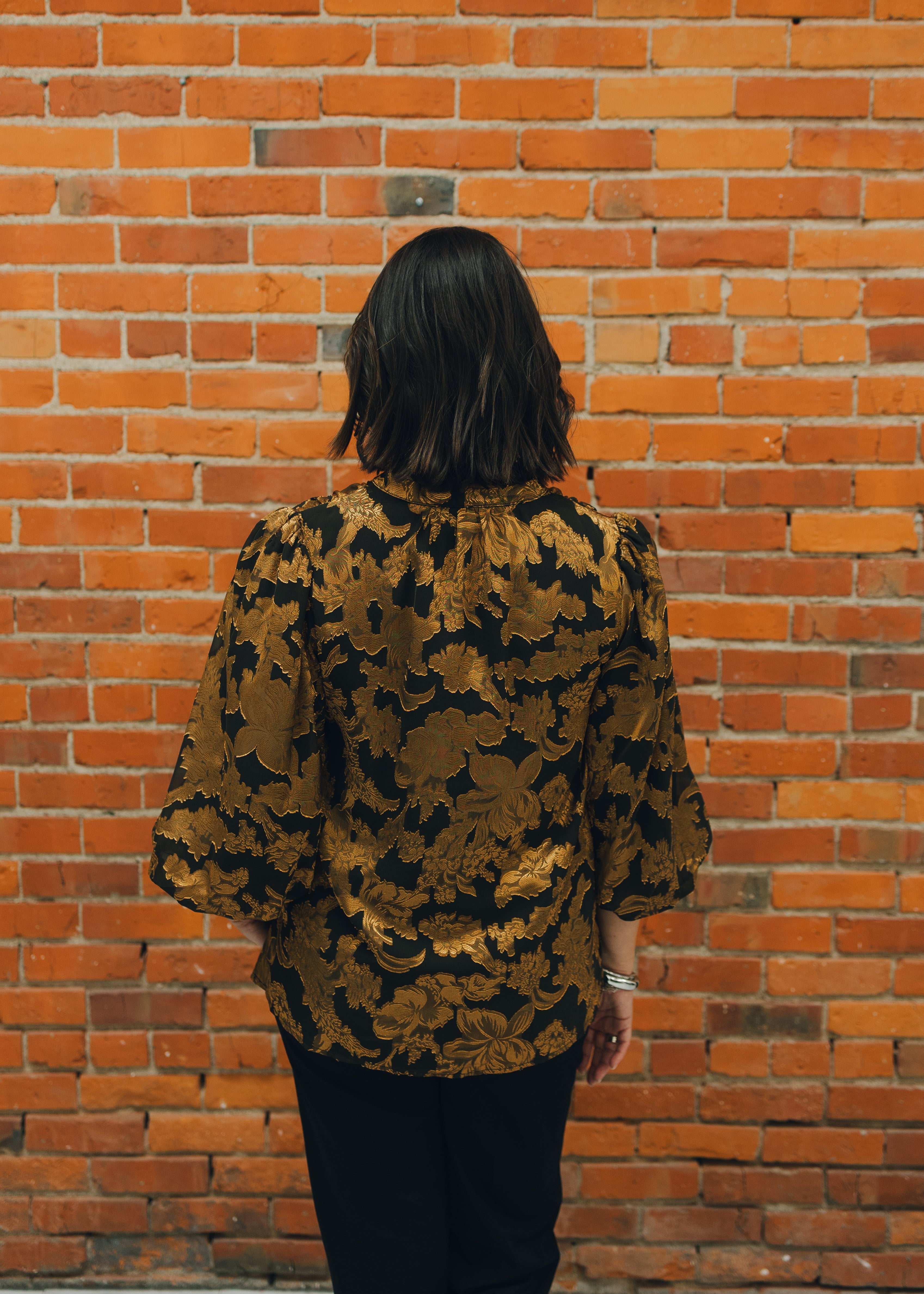 Floral Embroidered Peasant Top